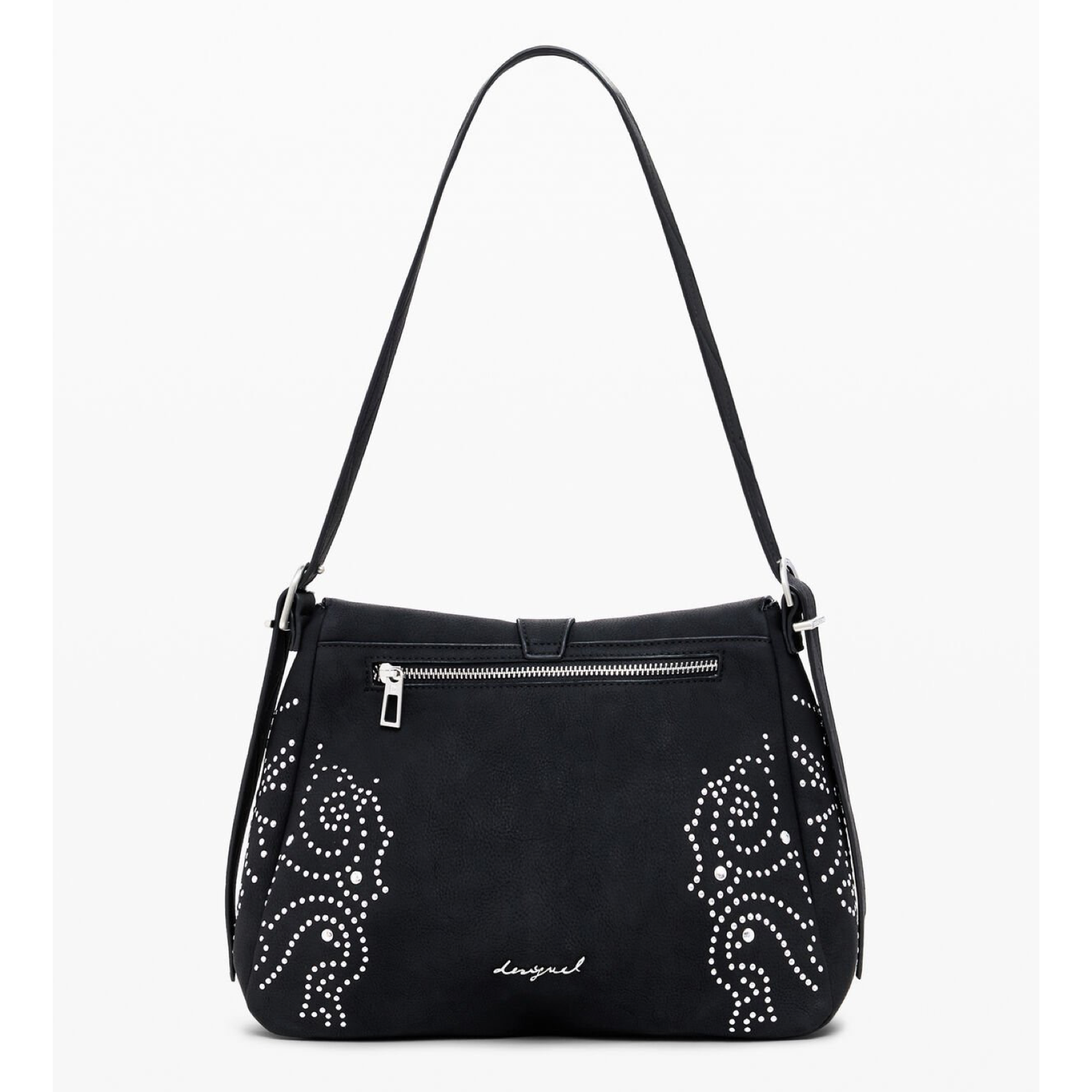 Дамска черна чанта Desigual Women Shoulder Bag 25WAXPBH 2000U Back View
