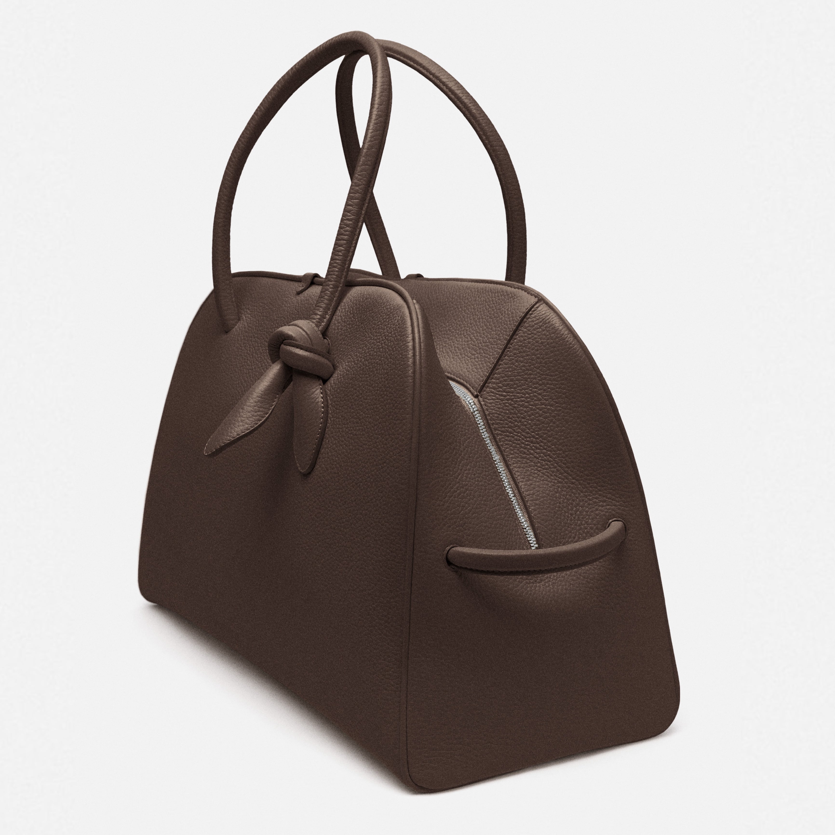 Пътна чанта Travel bag Jacquemus Le Grand Tourisme BAU00427AC03A03880 Dark Brown angled view