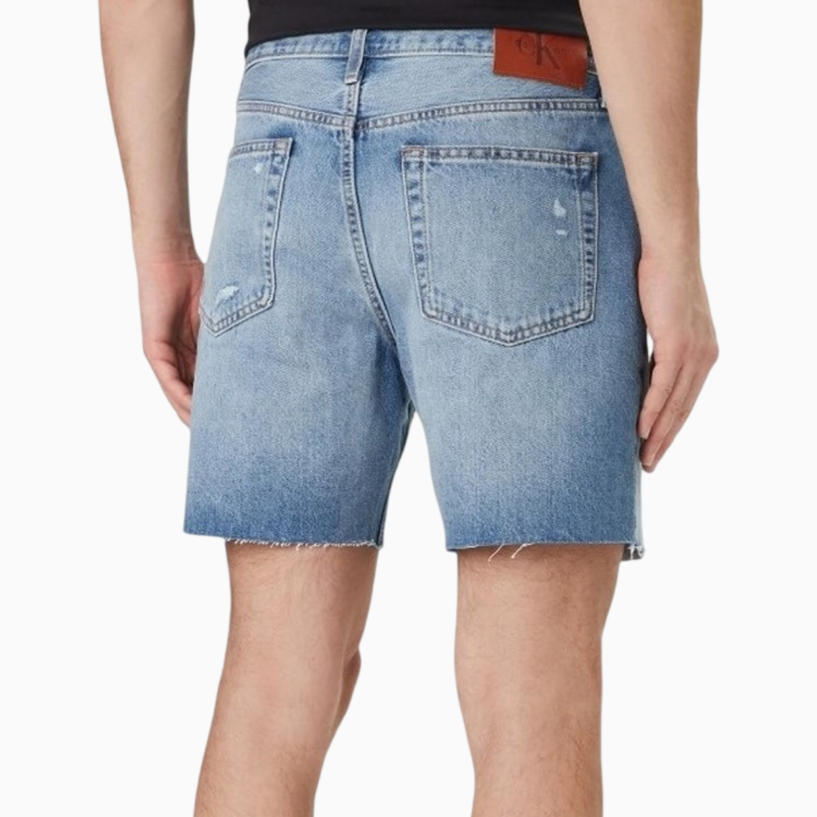 Мъжки къси дънки Calvin Klein Jeans Men Shorts LV04RF790G XBI Back View