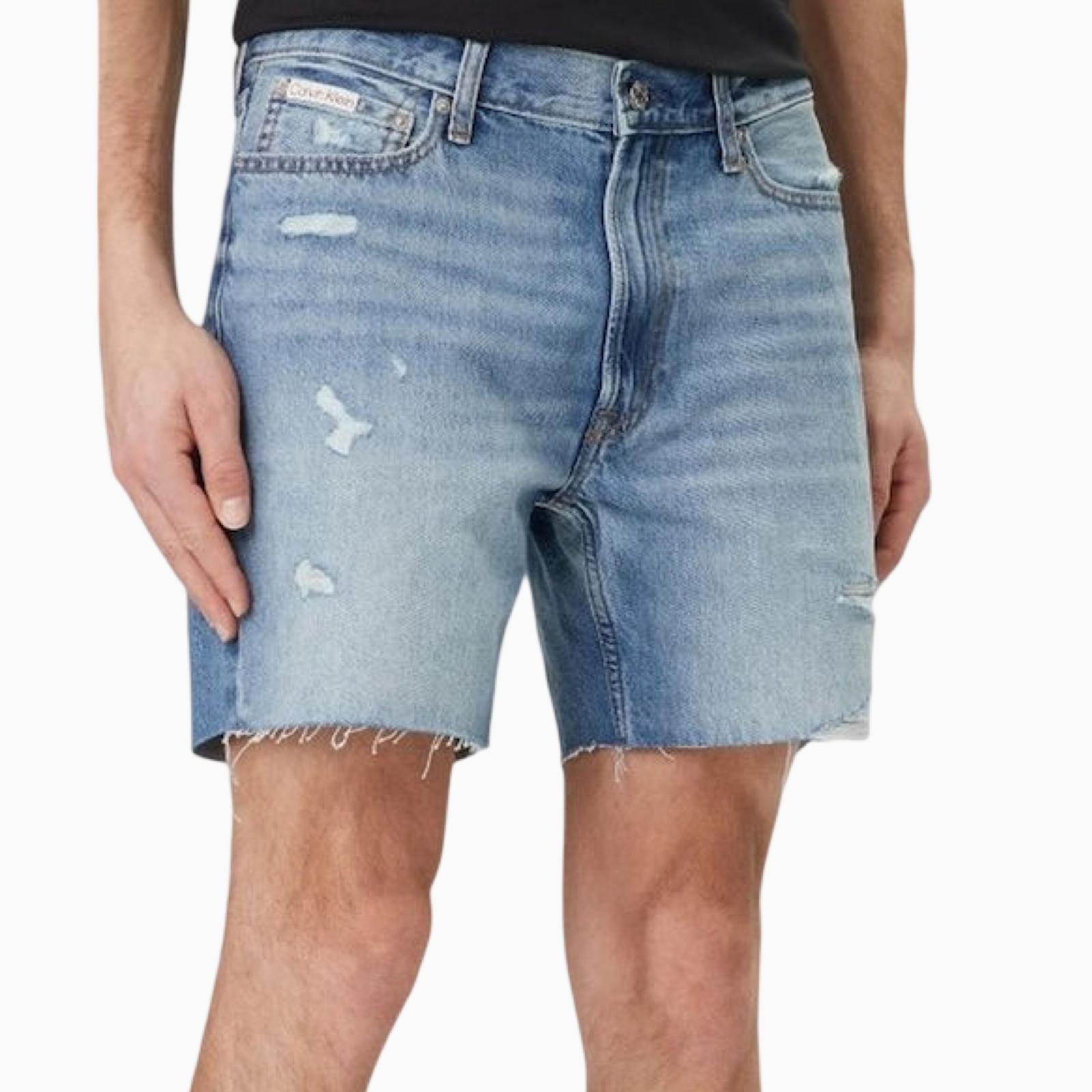 Мъжки къси дънки Calvin Klein Jeans Men Shorts LV04RF790G XBI Front View