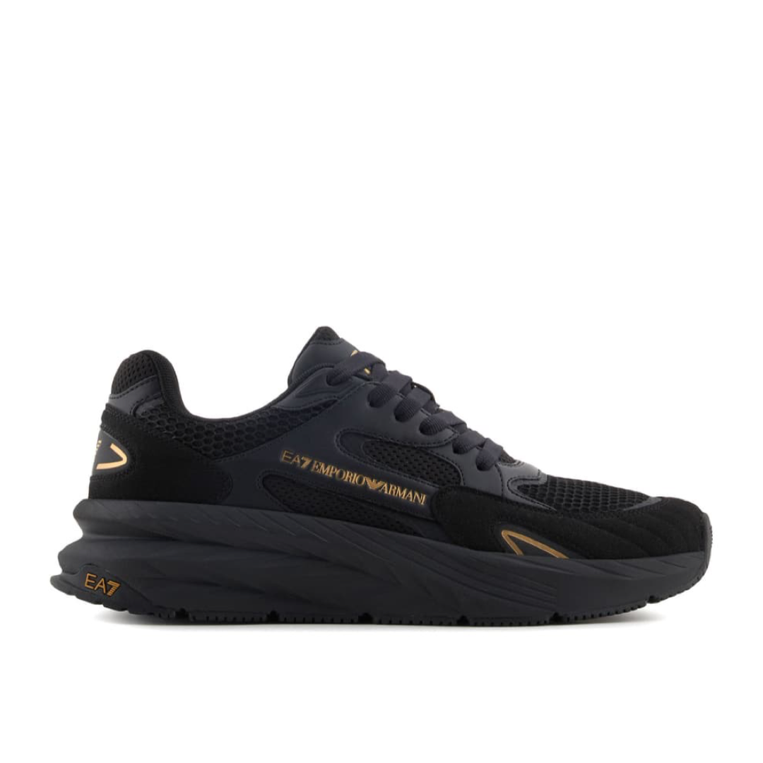 Мъжки черни маратонки EA7 Emporio Armani Men Sneakers X8X178 XK382 M701 Medial View