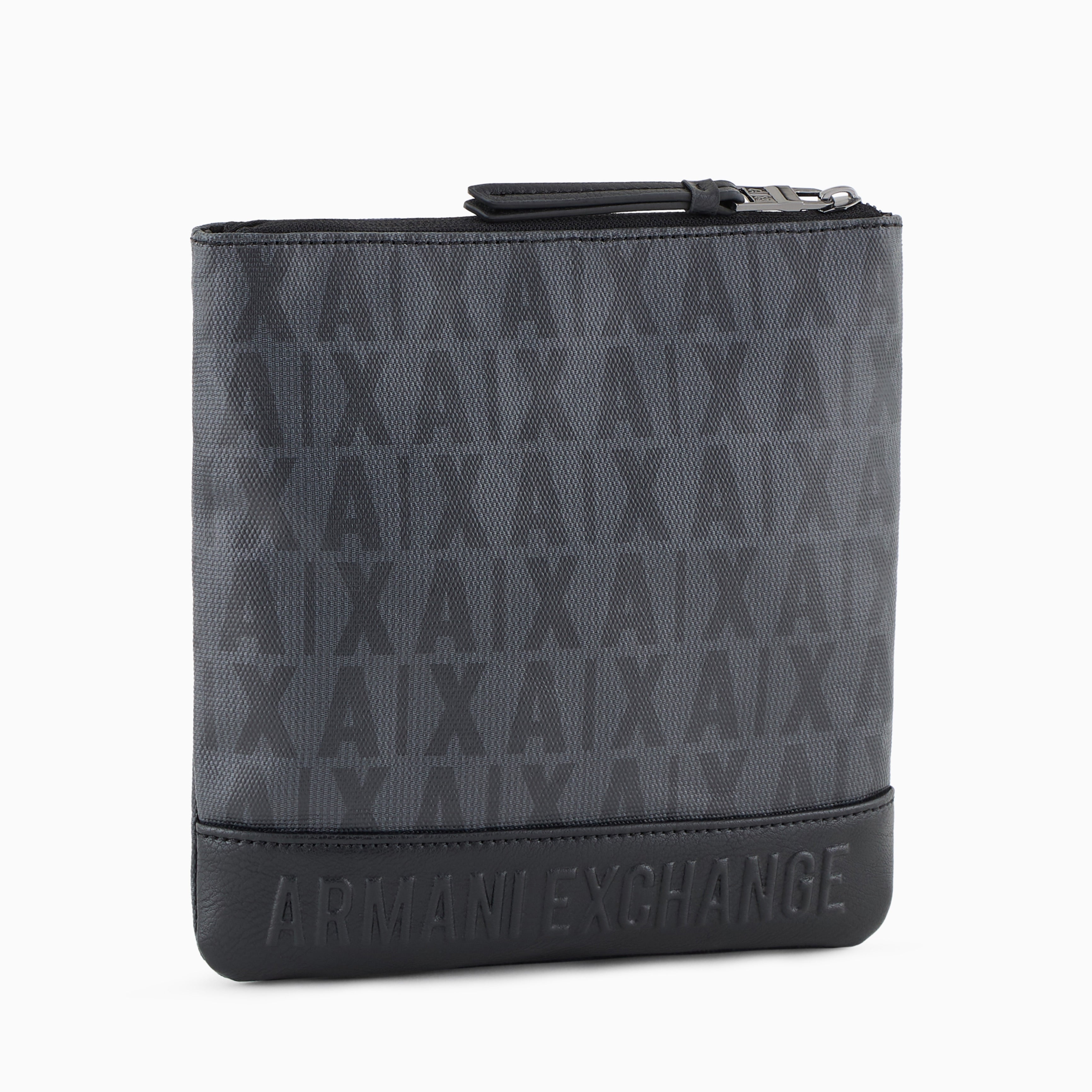 Мъжка чанта в сиво и черно Armani Exchange Men Crossbody Bag 952718 4F865 21742 