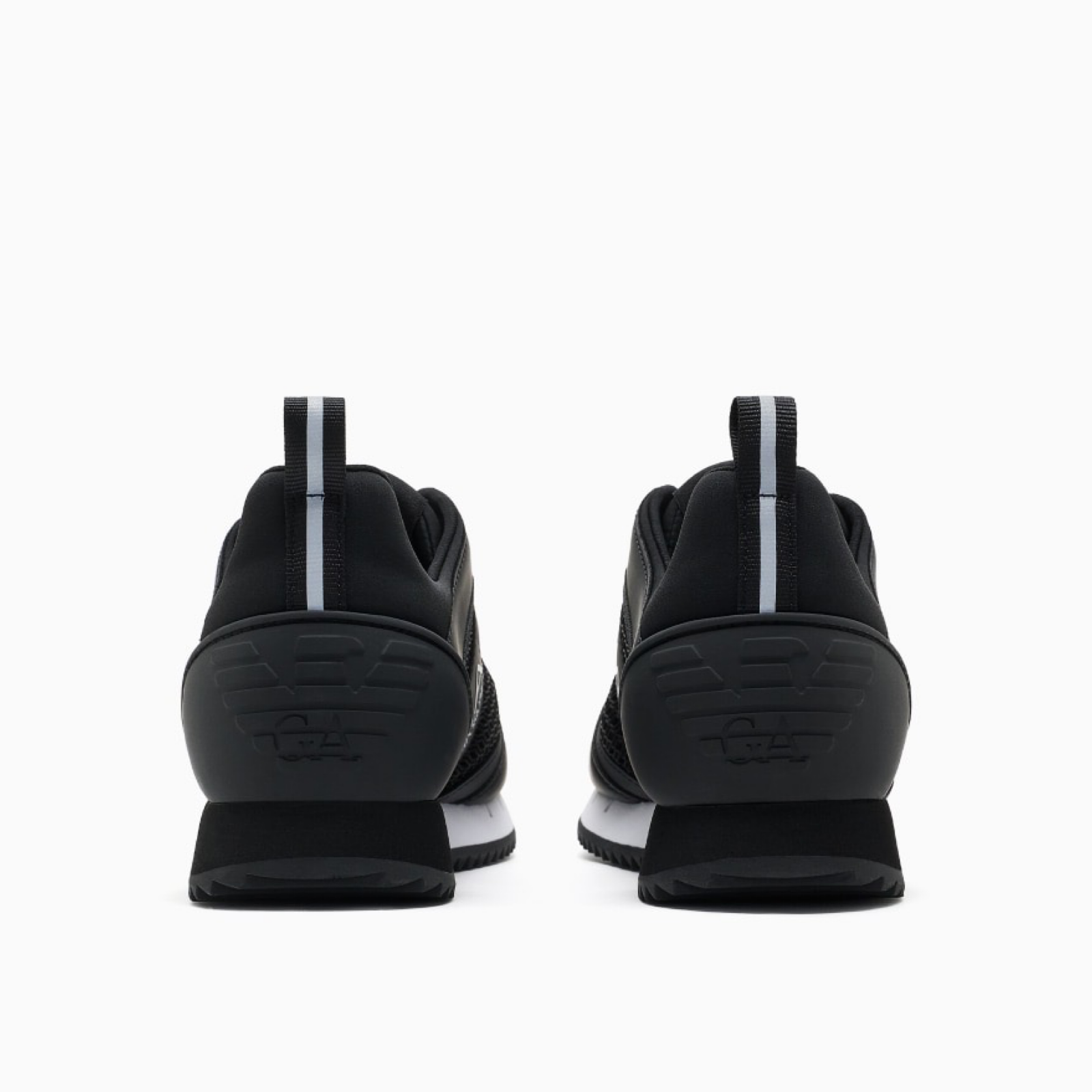 Мъжки черни маратонки EA7 Emporio Armani Men Sneakers 7X000334 AF18610 MC001 Heel View