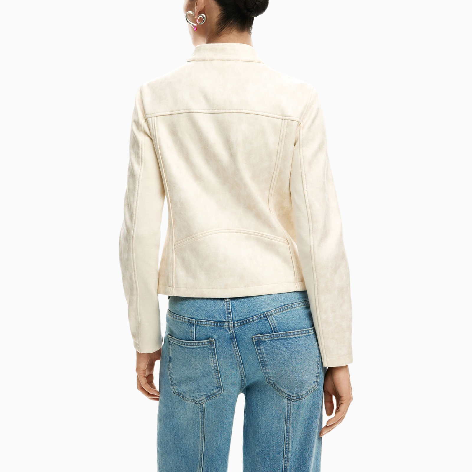 Дамско яке Desigual Women Jacket 26SWEW10 1000 Back View