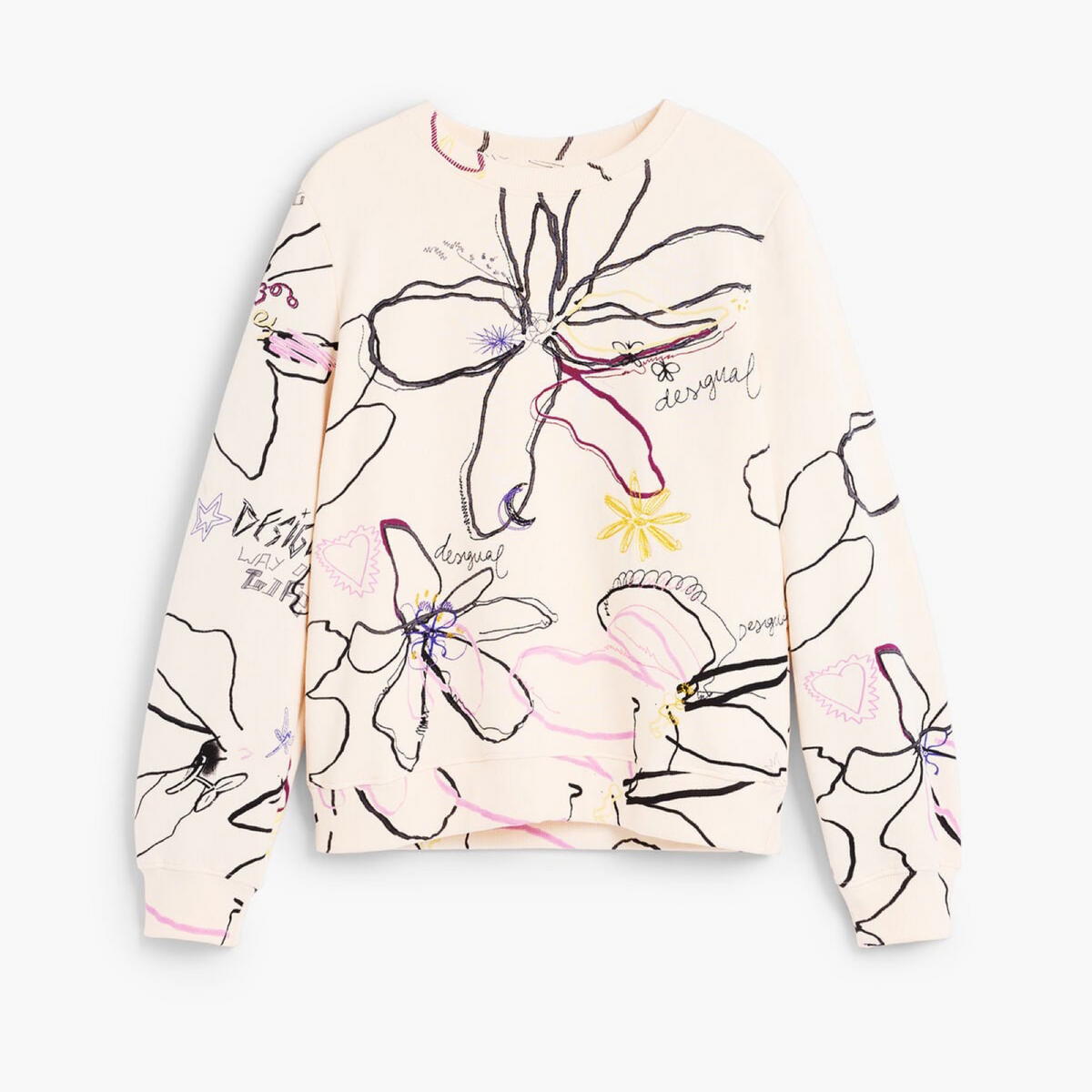 Дамски суичър Desigual Women Sweatshirt 26WWSK06 1000 Front View
