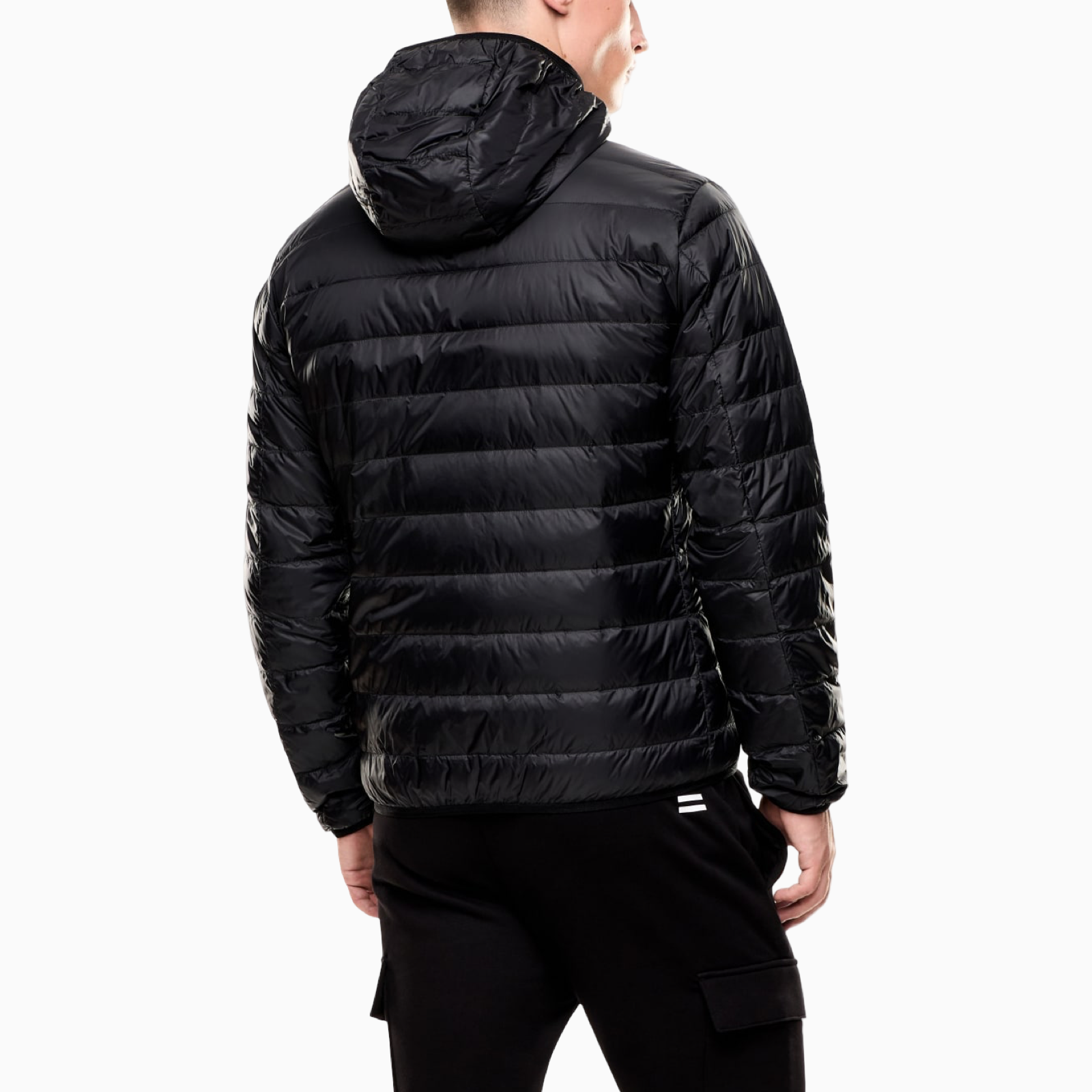 Мъжко черно яке EA7 Emporio Armani Men Jacket 8NPB24 PNGPZ Back View