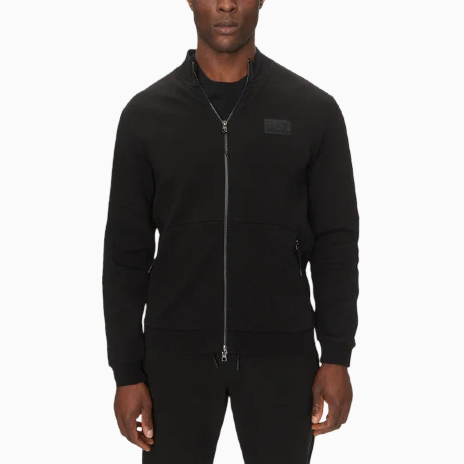Мъжко горнище суичър Men’s sweatshirt EA7 Emporio Armani 7M000093 AF12116 UC001 Black Front View