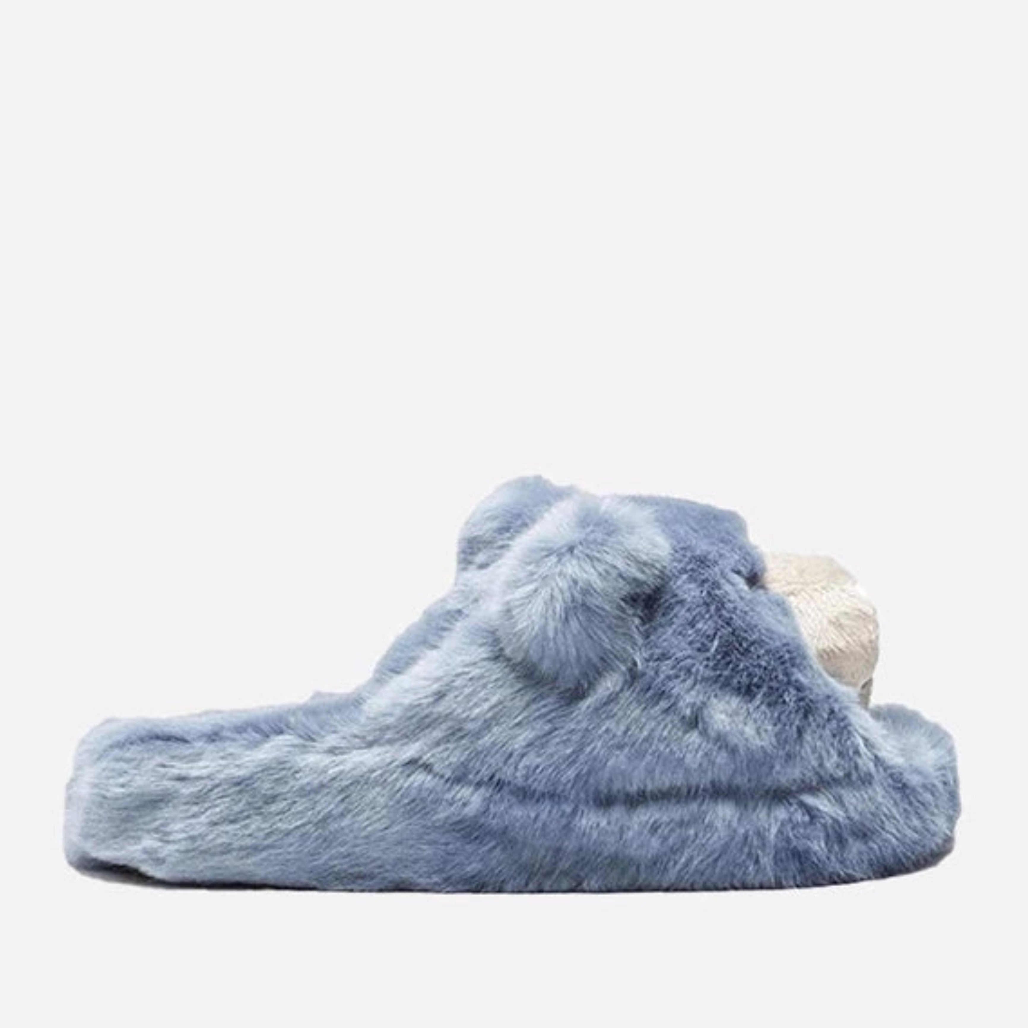 Мъжки луксозни пантофи със светло сини мечета Dolce & Gabbana Men’s Chic Teddy Bear Light Blue Slippers