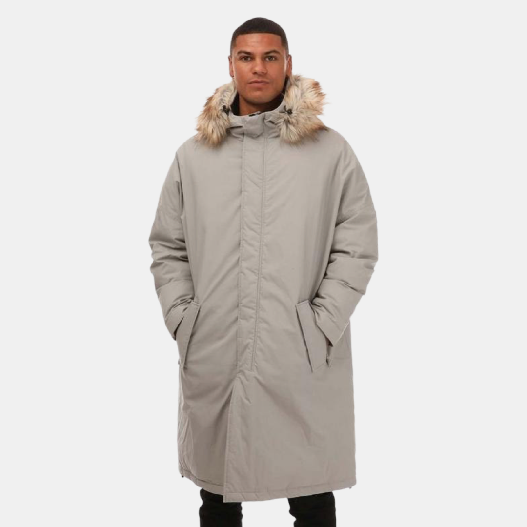 Мъжко дълго парка яке в сиво Armani Exchange Oversized Grey Parka Jacket 6KZL11 ZNILZ