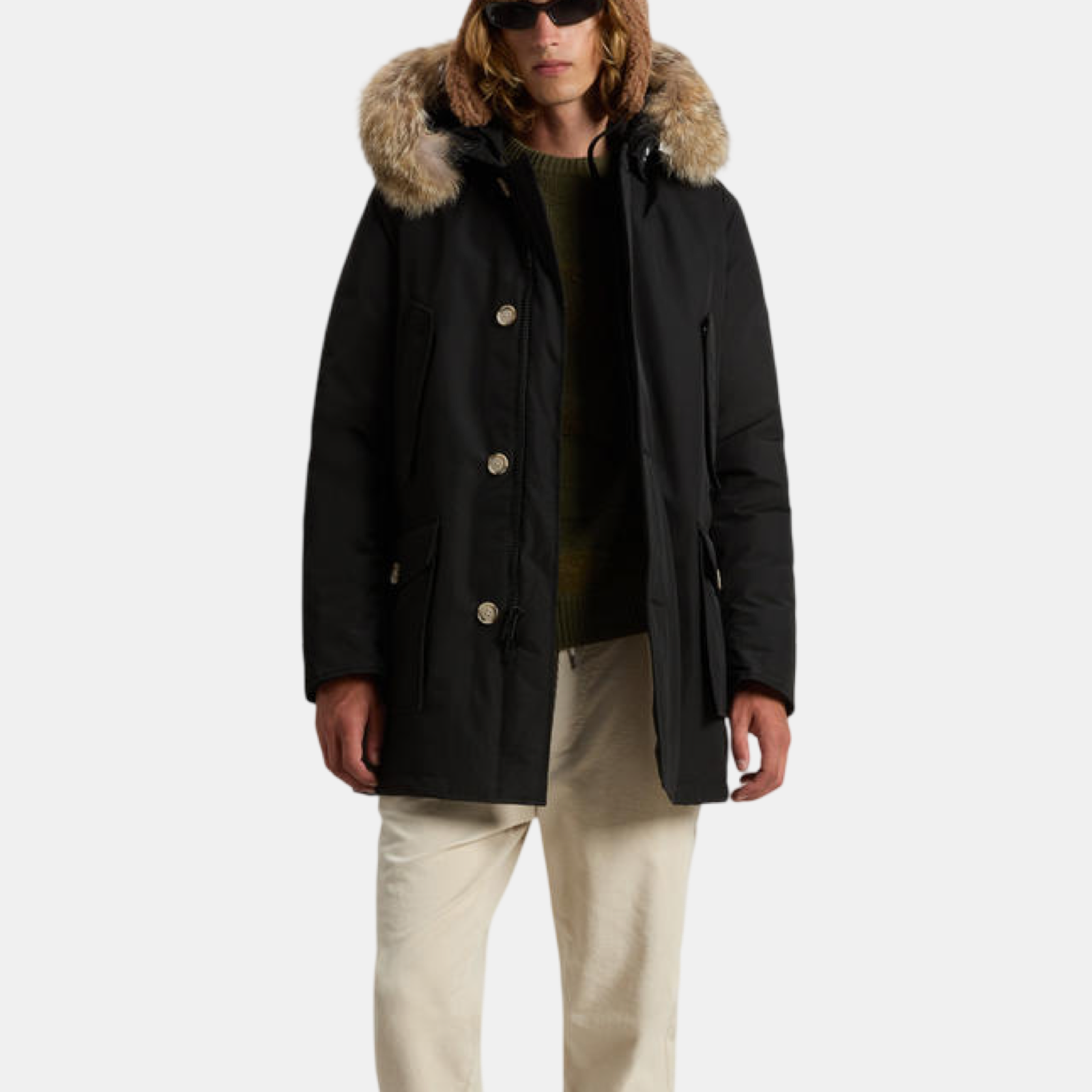 Мъжко парка яке Woolrich Parka Arctic Men Jacket CFWOOU0482MRUT0001 BLK Front View