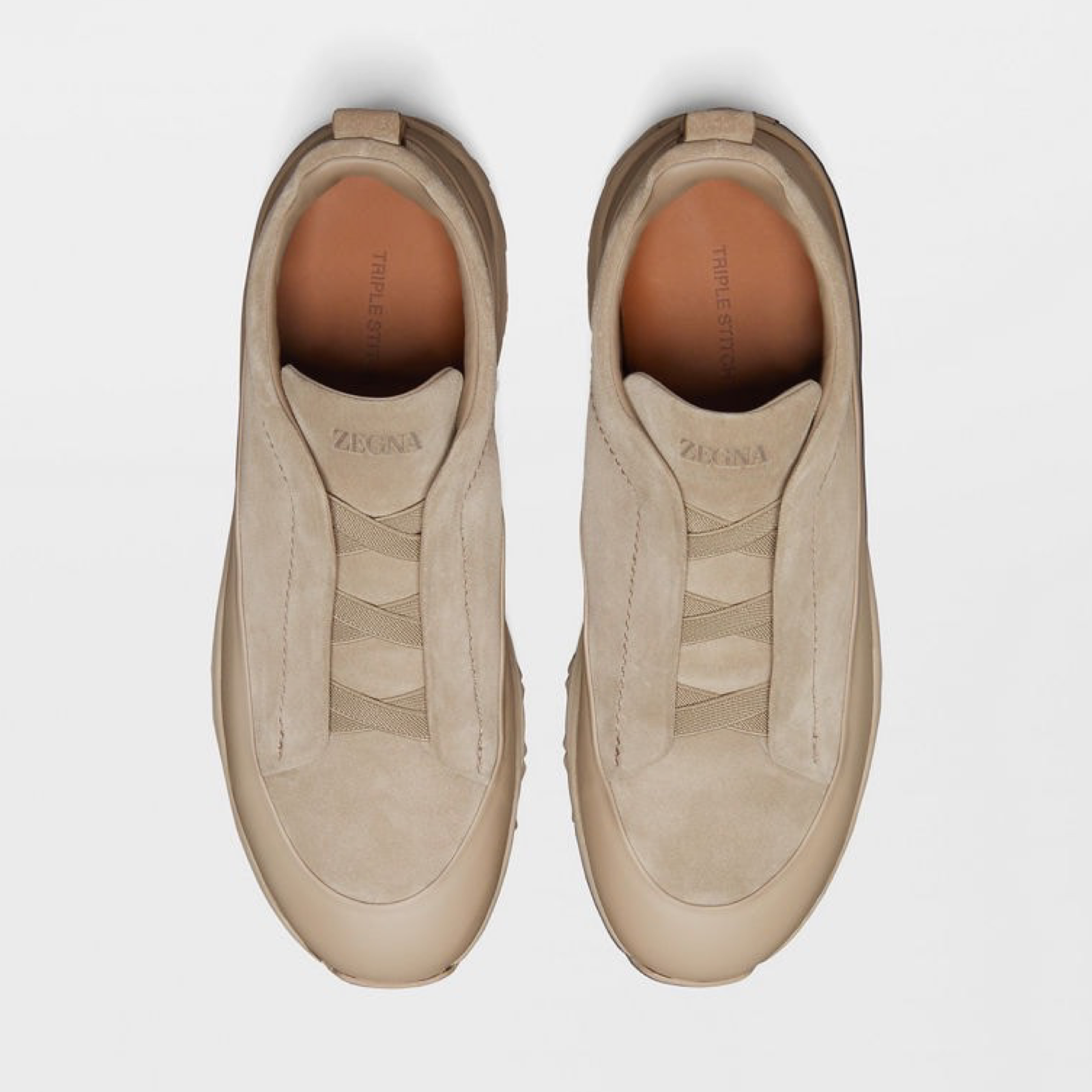 ZEGNA Triple Stitch Monte Men Sneakers LHNEL S7008Z ADS Top View