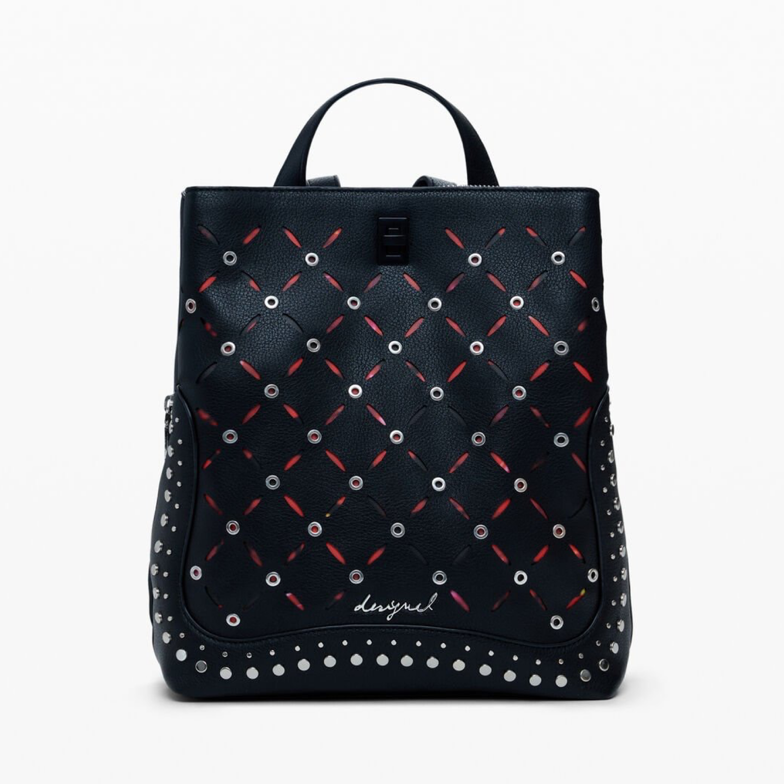 Дамска чанта раница Women’s rucksack Desigual 25WAKP15 2000 Black front view