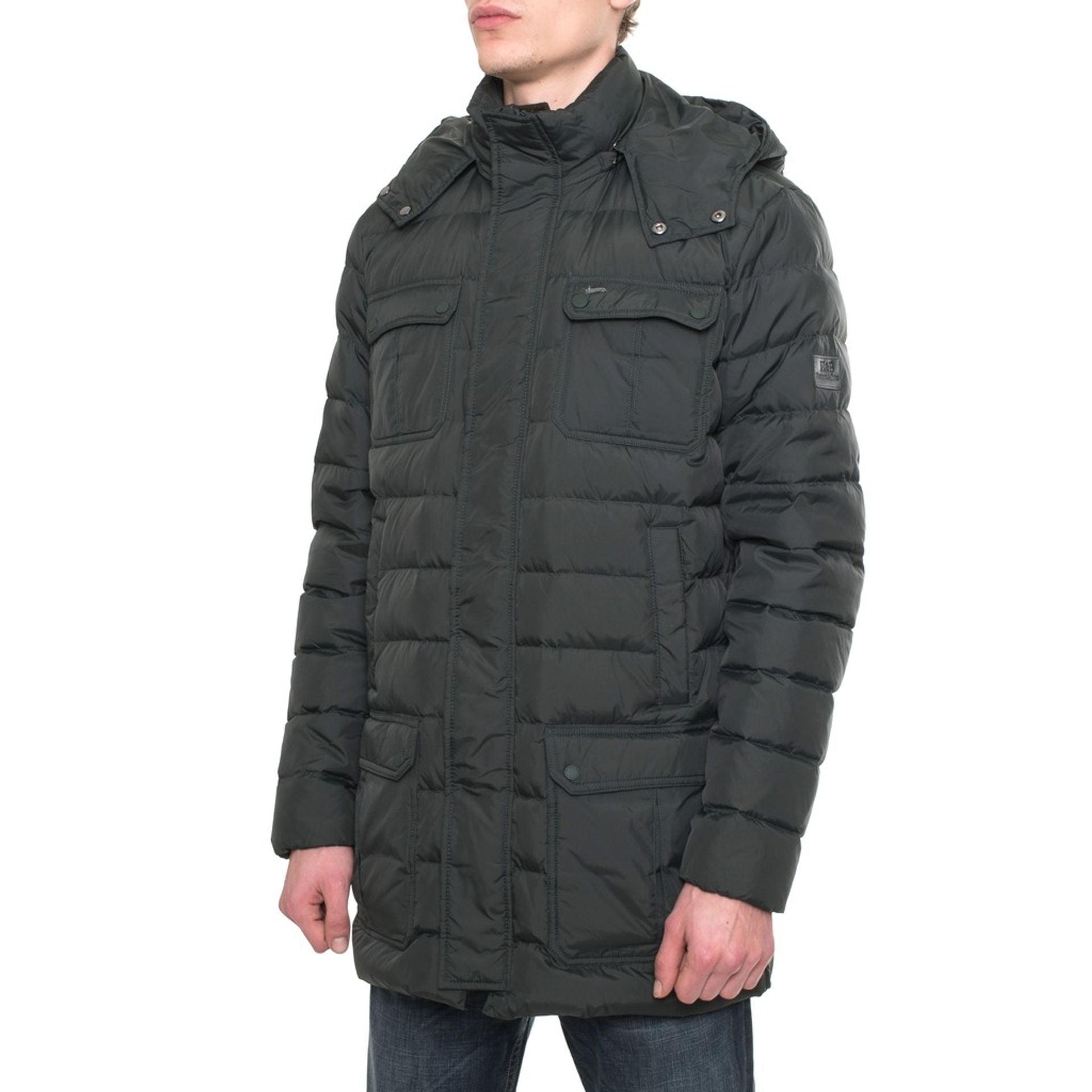 Мъжки дълги якета Men’s jacket Harmont & Blaine K0AO07 040250 613 Dark Green angled view