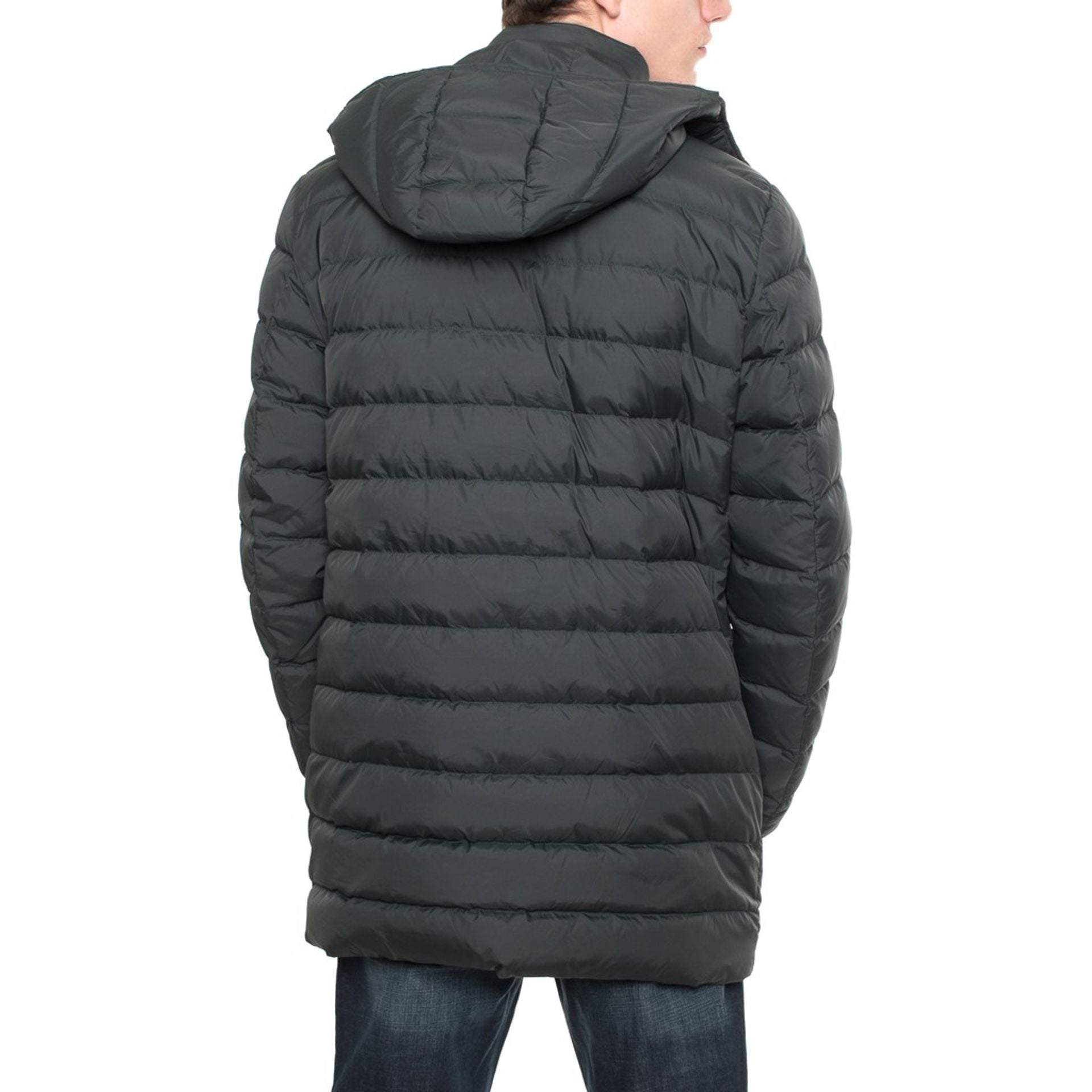Мъжки дълги якета Men’s jacket Harmont & Blaine K0AO07 040250 613 Dark Green back view