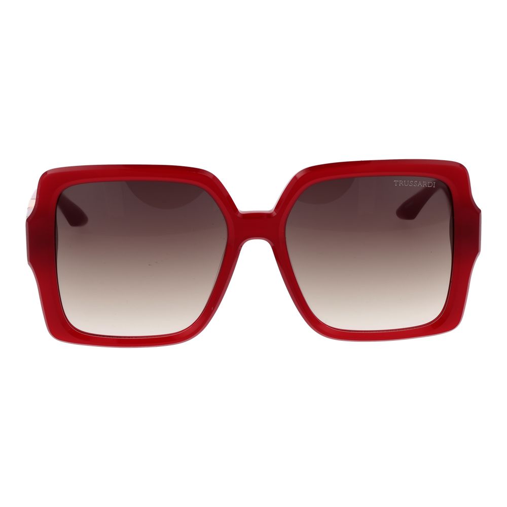 Trussardi Red Acetate Sunglasses