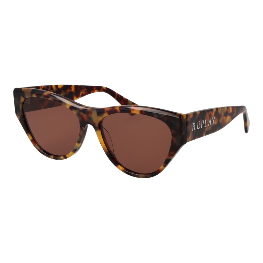 Replay Green Plastic Sunglasses