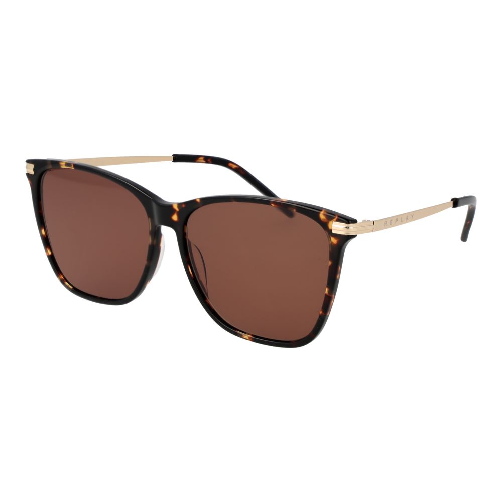 Replay Green Plastic Sunglasses
