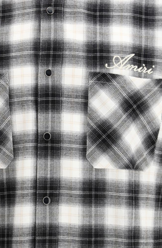 Amiri Black Cotton Pattern Shirt