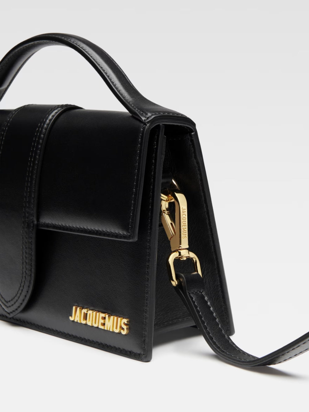 Дамска чанта JACQUEMUS Le Grand Bambino Handbag 213BA0073000-990 Black detail view
