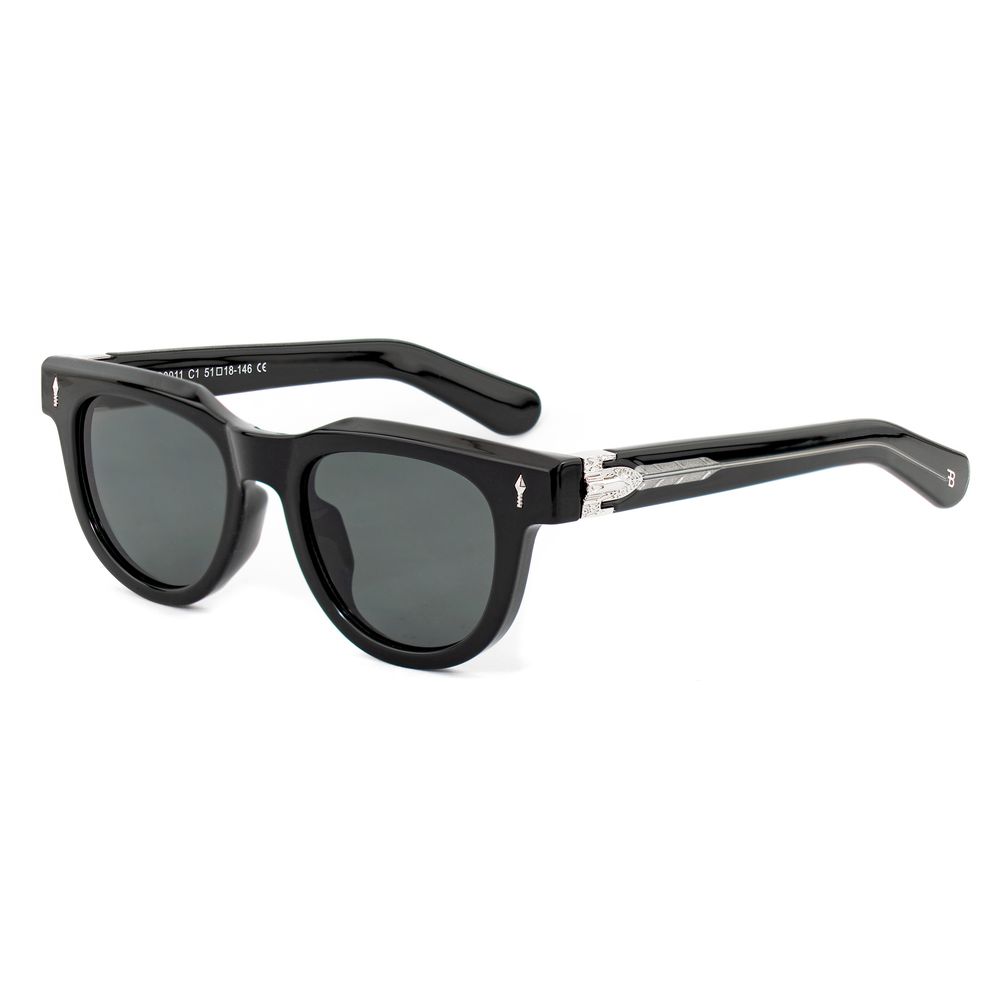 Bobroff Black Acetate Sunglasses