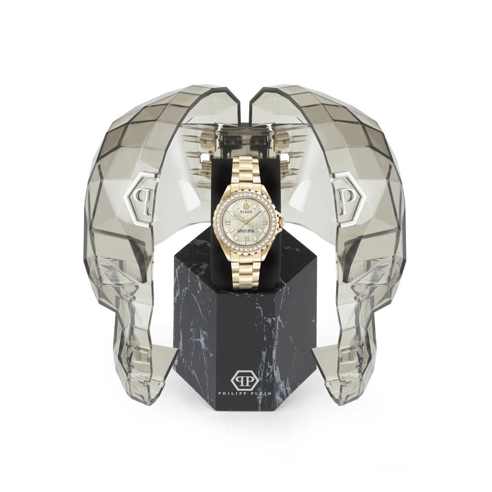 Philipp Plein Gold Stainless Steel Dress Watch