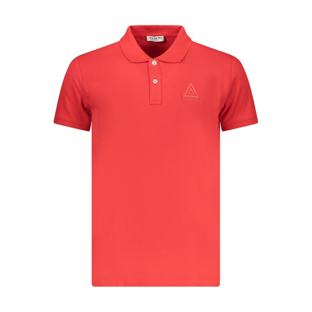 Iceberg Red Cotton Men Polo
