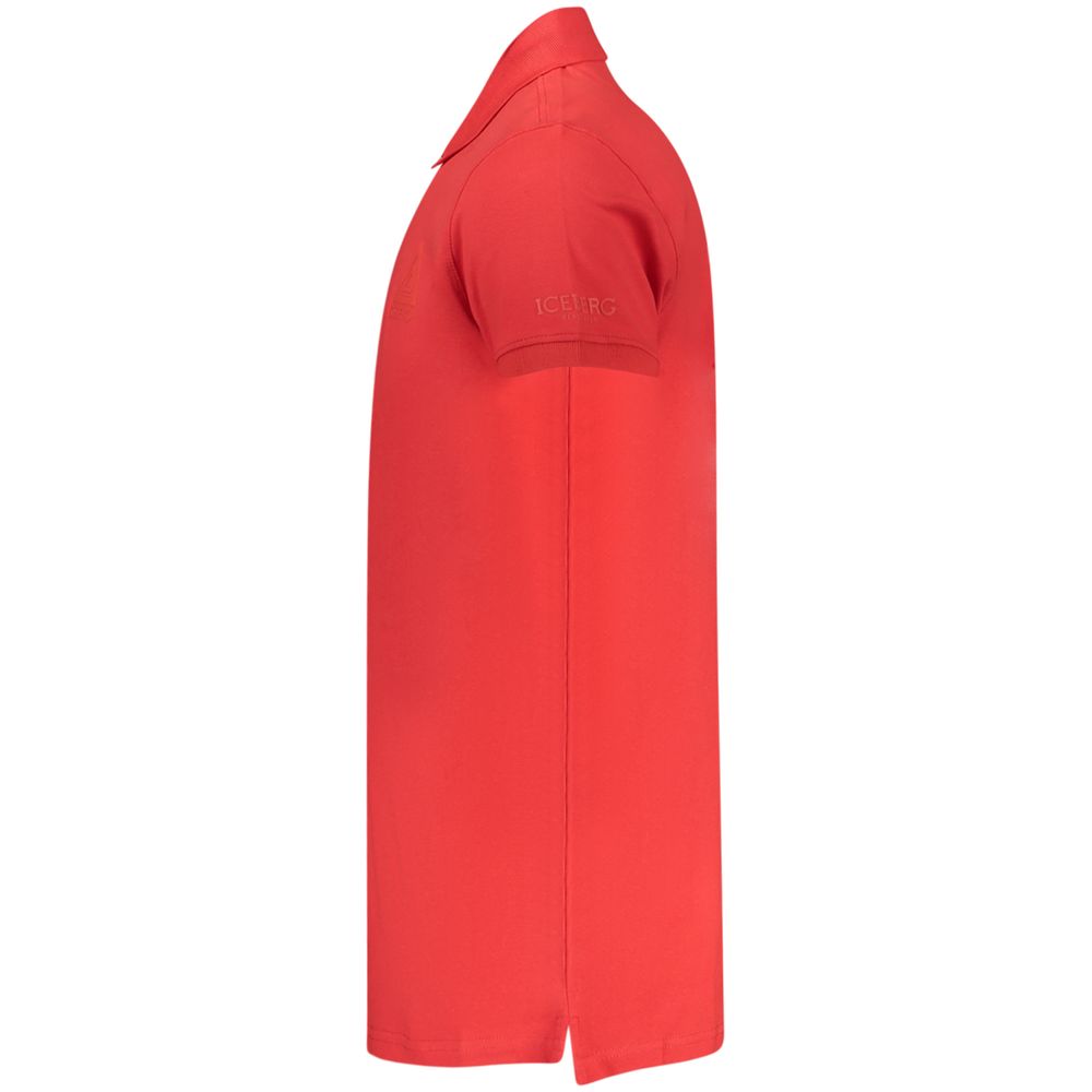 Iceberg Red Cotton Men Polo
