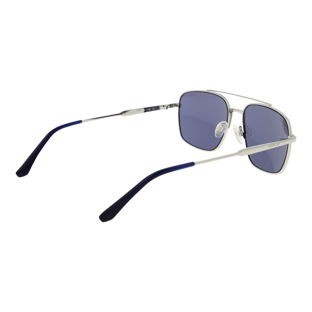 Replay Silver Metal Sunglasses