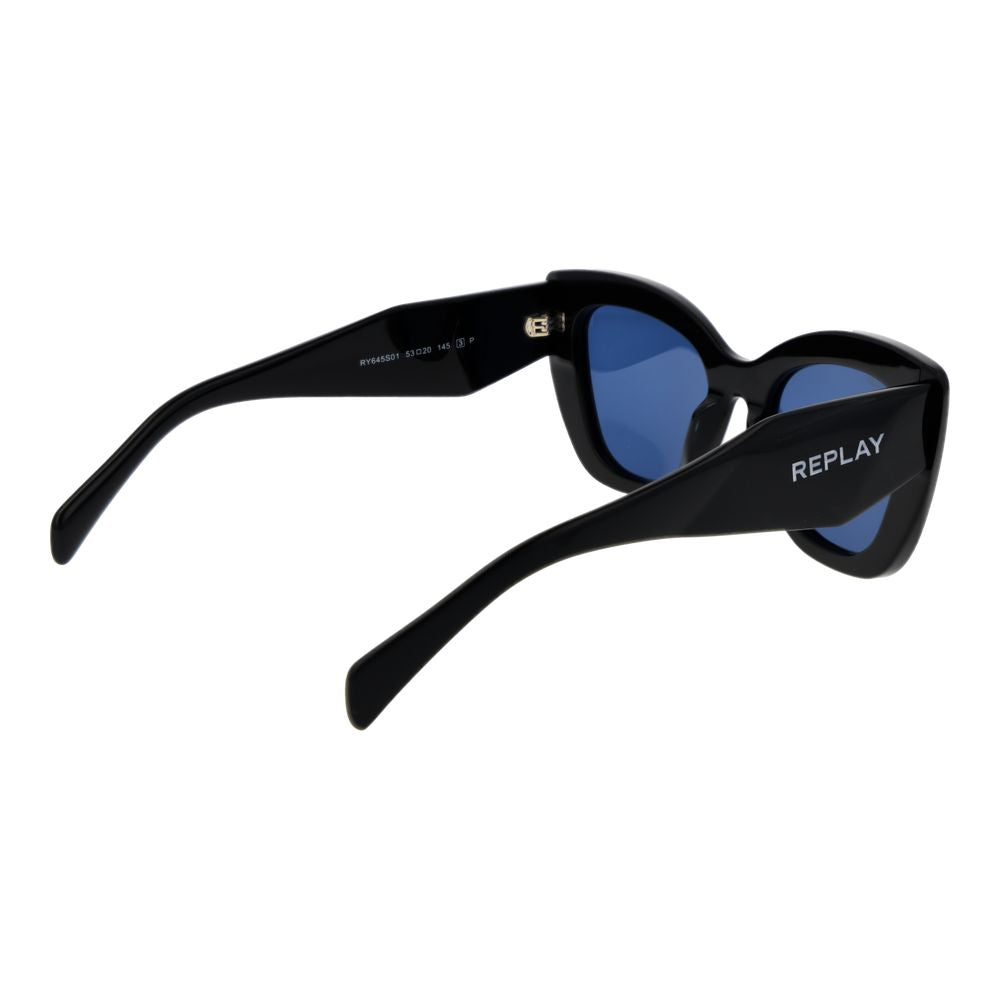 Replay Black Acetate Sunglasses