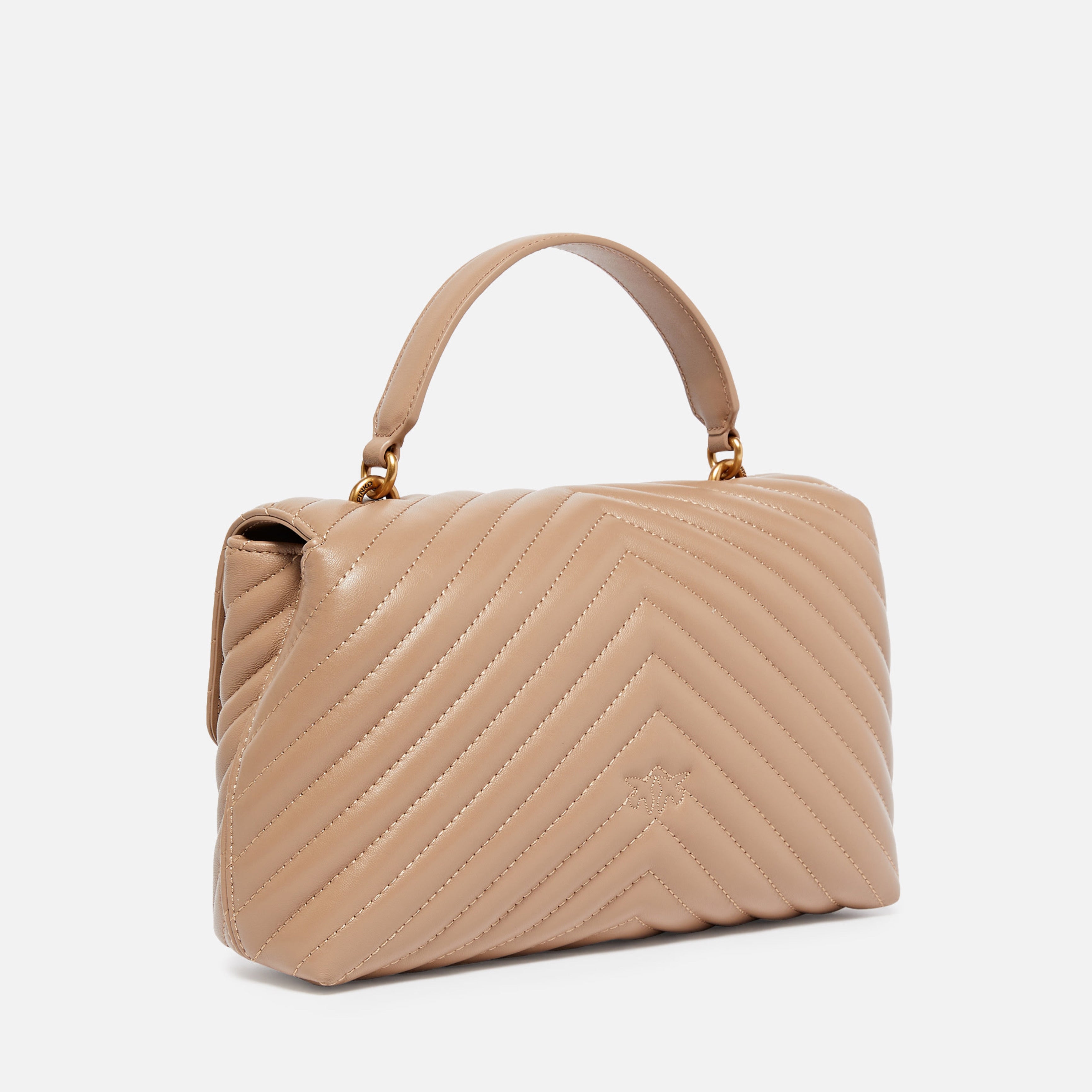 Дамска чанта Women’s Classic Lady Love Bag Puff Chevron 100044A0GKD01Q Brown back view