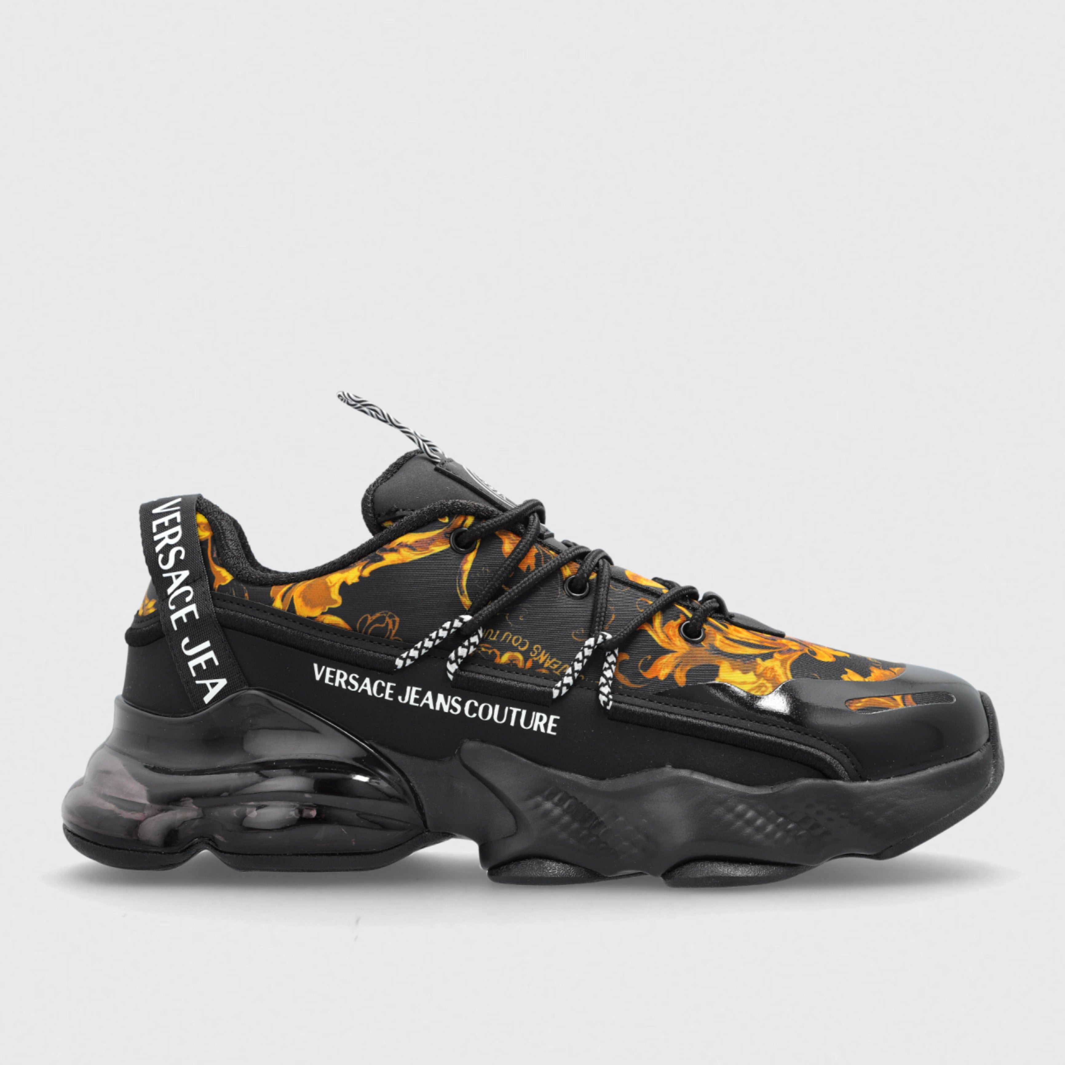 Мъжки маратонки Men's sneakers Versace Jeans Couture 79YA3SU2 ZSC94 G89 Black and Gold lateral view
