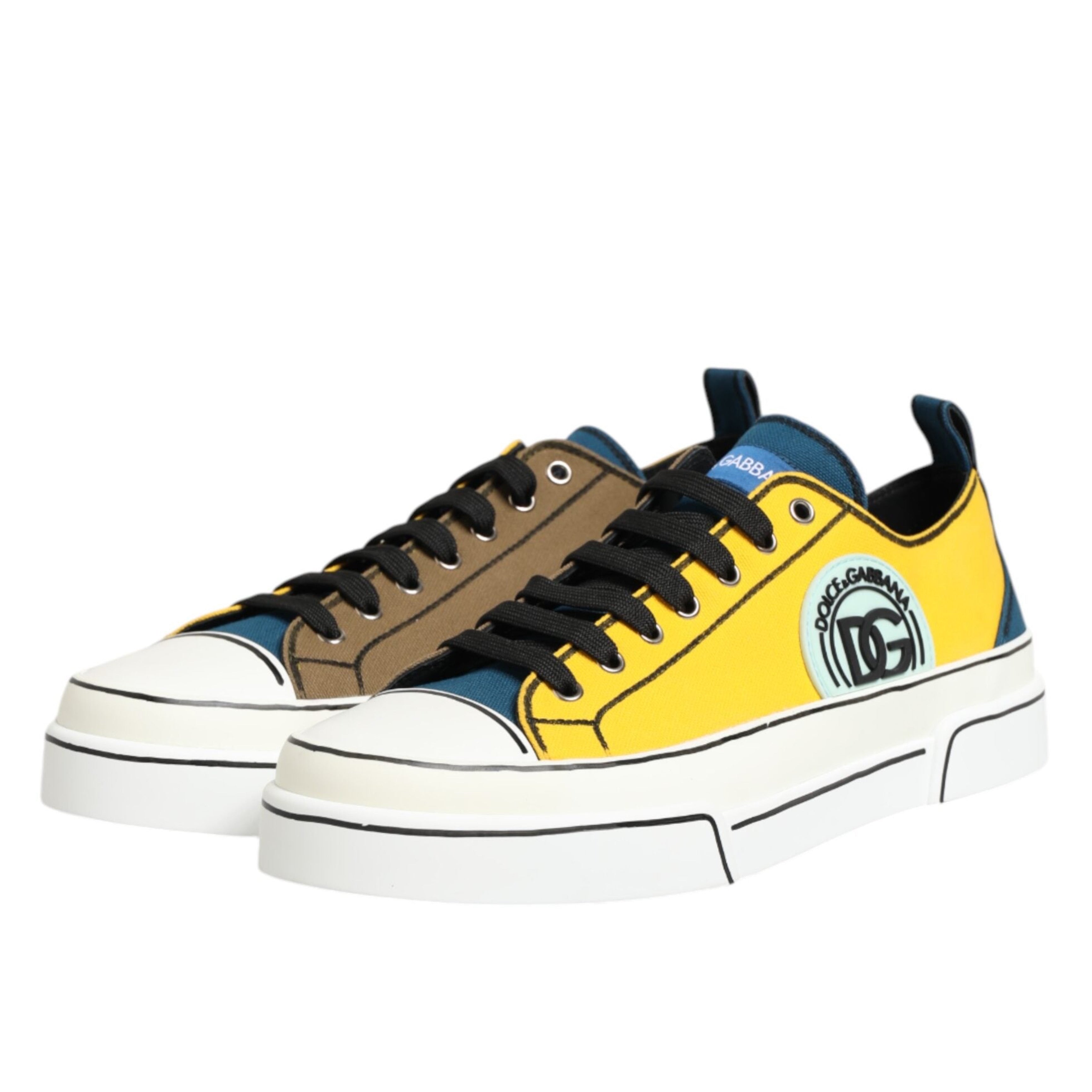 Мъжки кецове Men’s sneakers DOLCE & GABBANA CS1888 AO784 8Z009 White and Olive 