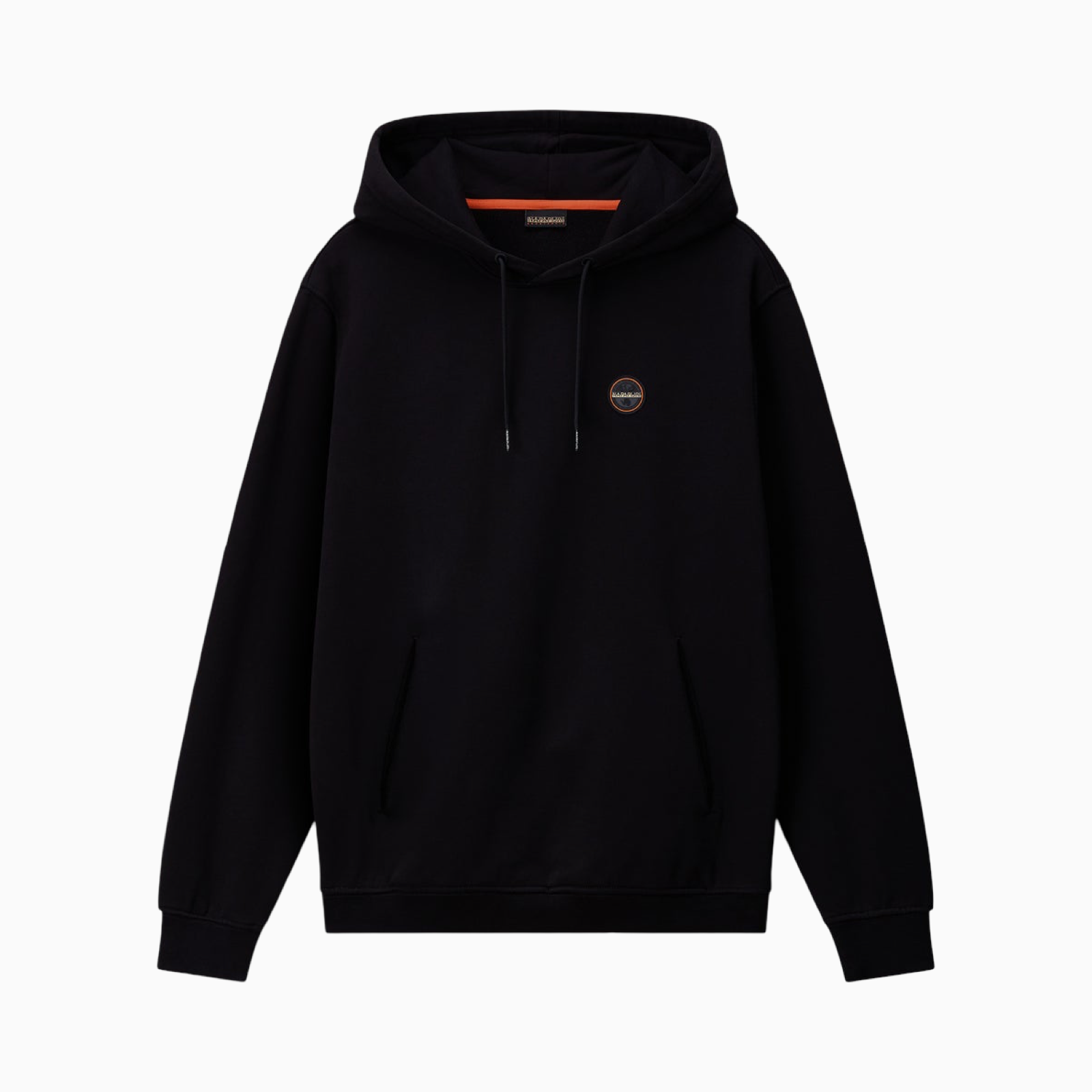 Мъжко черно худи Napapijri Men Hoodie NP0A891L Front View