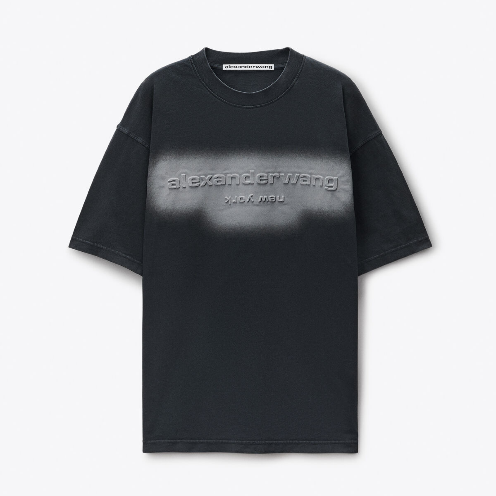 Alexander Wang Embossed Logo T-Shirt UCC1261890011 Front View