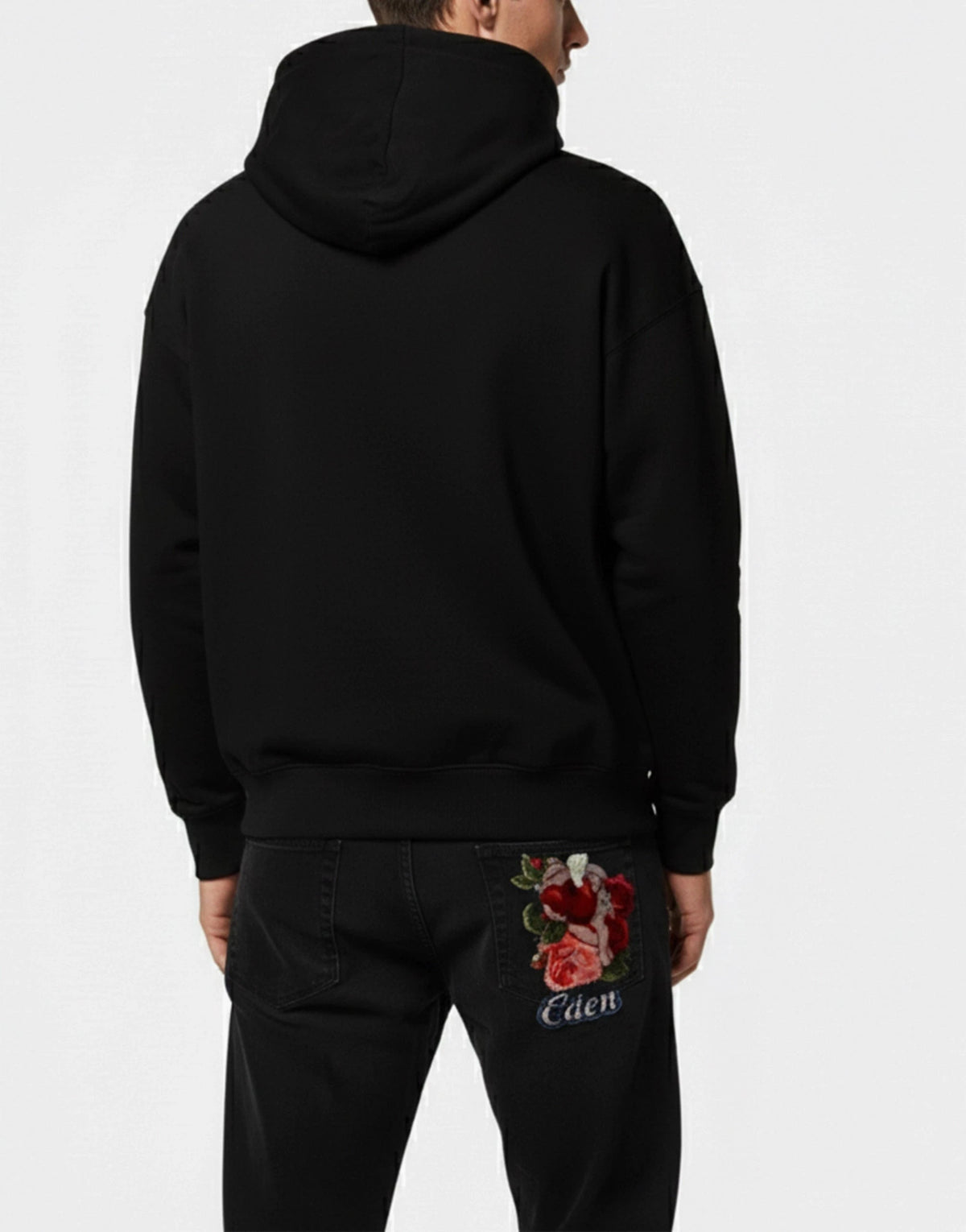 Мъжки памучен суичър Men’s sweatshirt DOLCE & GABBANA MIAMI I9ALMM G7J7Q N0000 Black back view