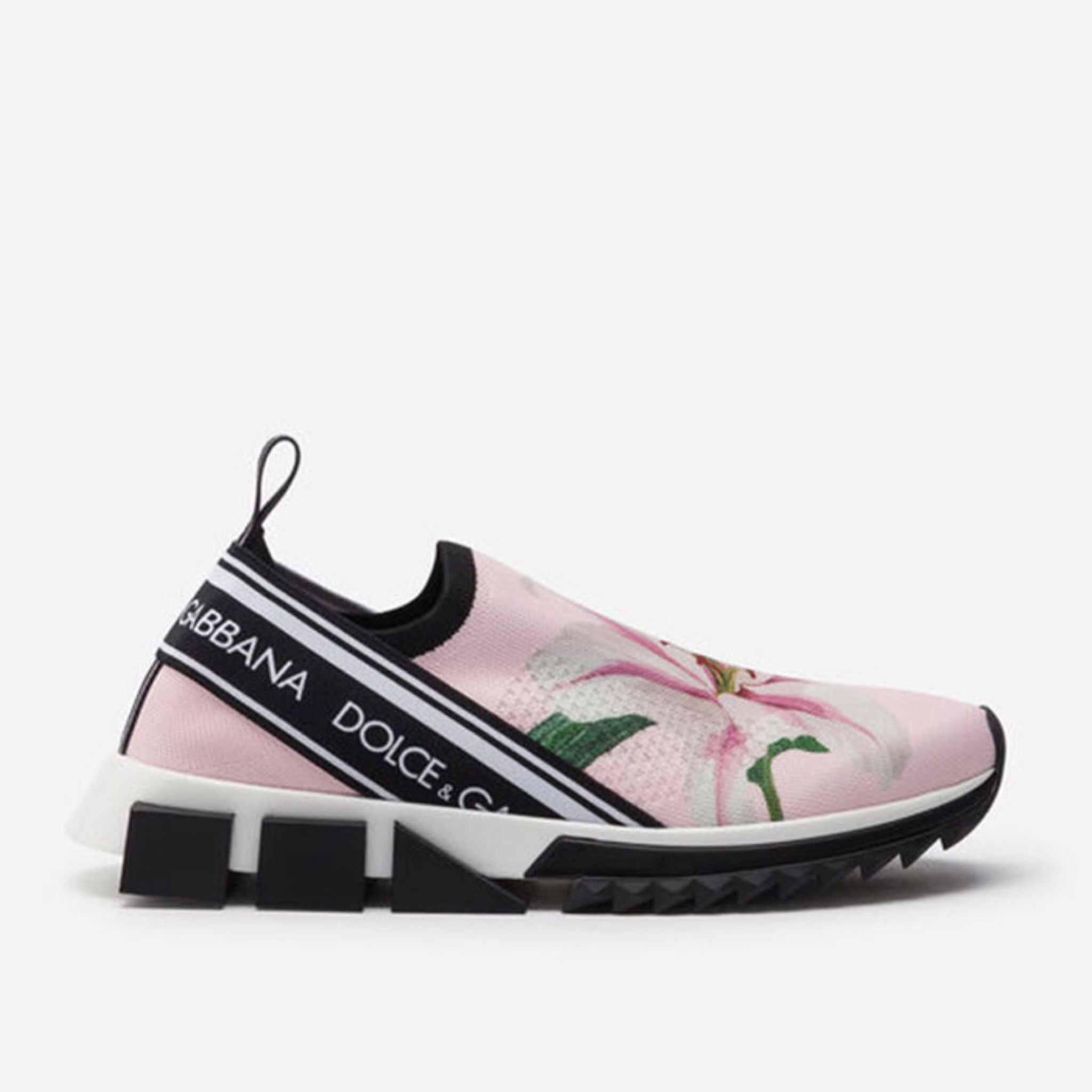 Dolce & Gabbana Floral Sorrento  Women Sneakers Medial View