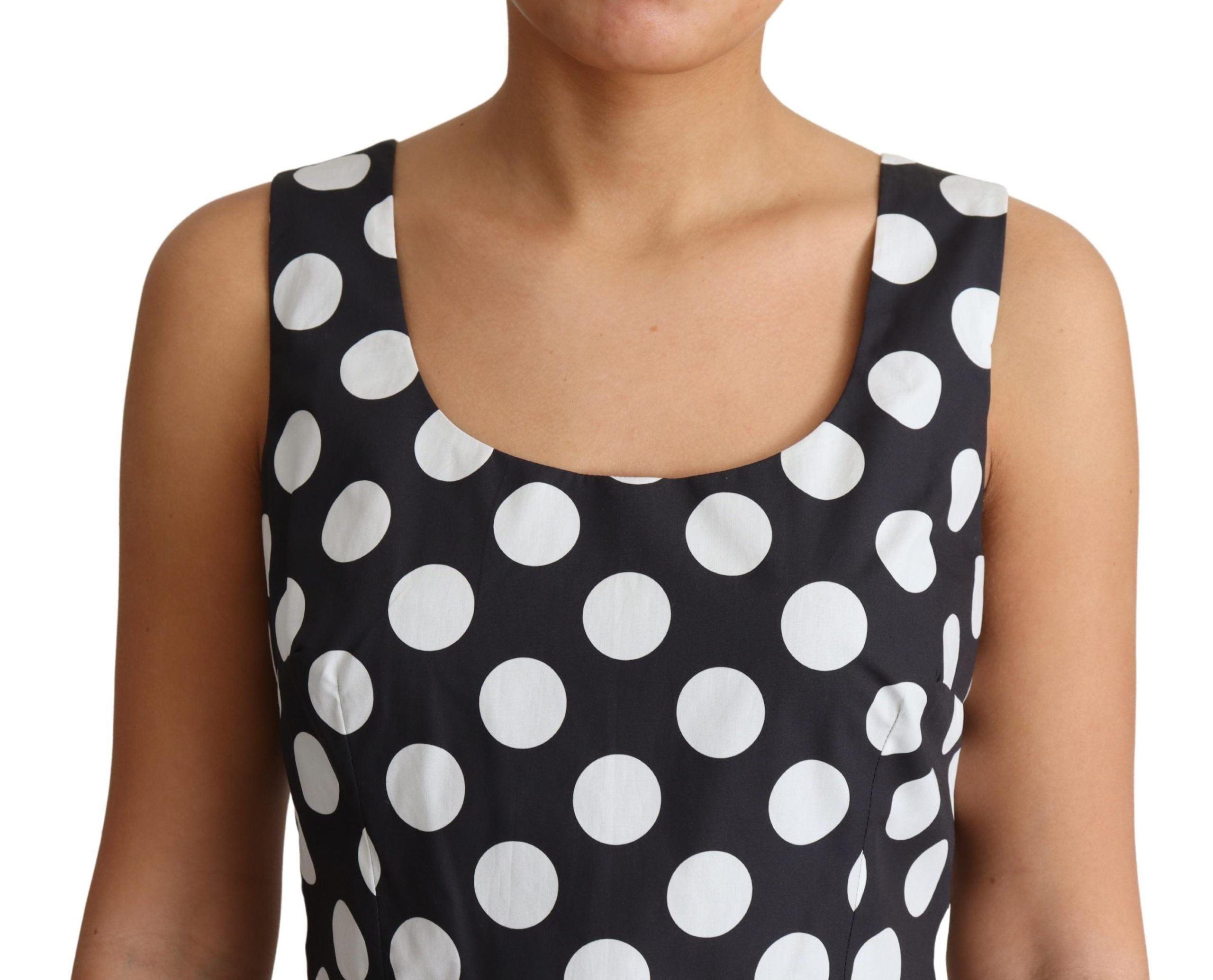 Dolce & Gabbana Polka Dot Sleeveless A-Line Dress