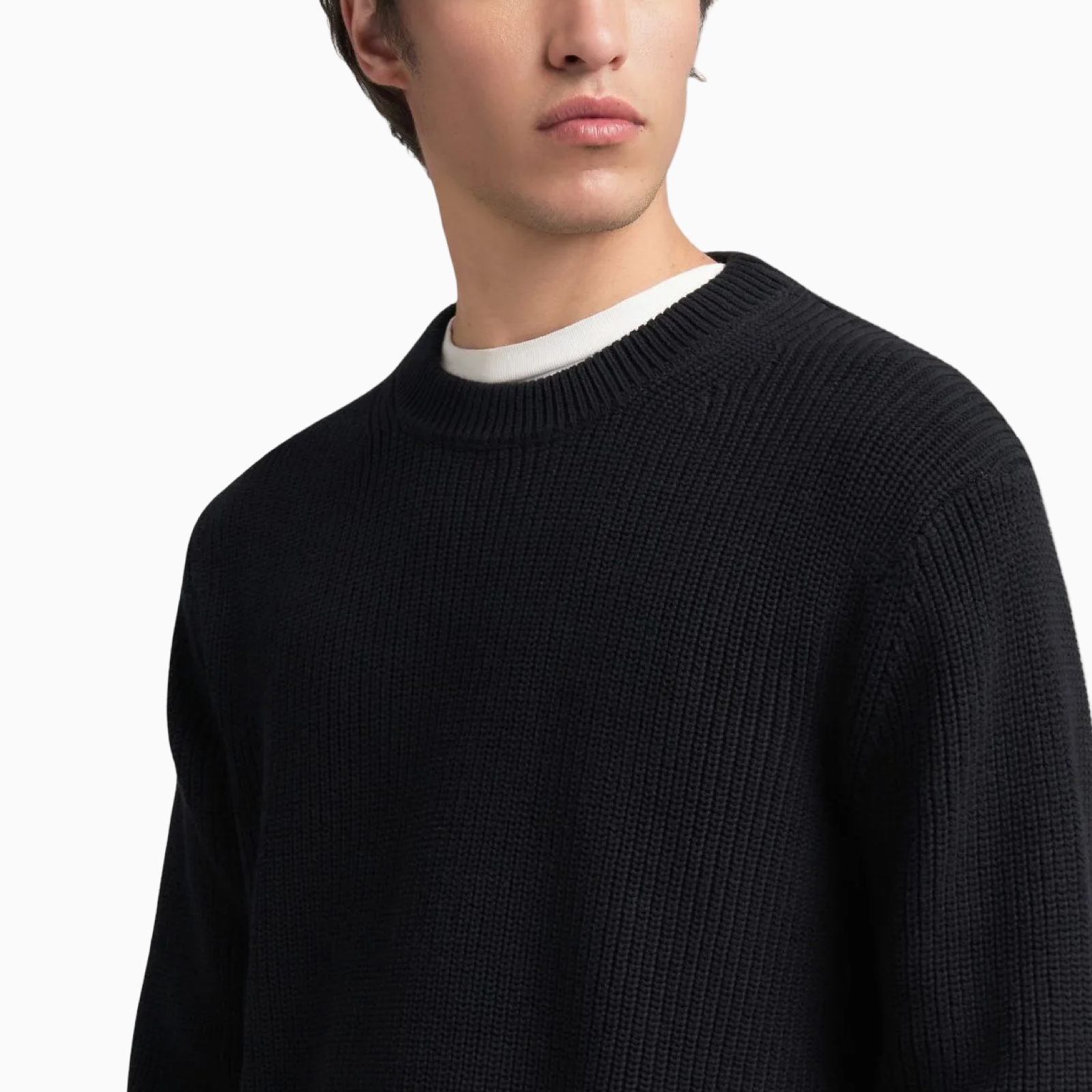 Мъжки черен пуловер Replay Men Sweater UK4722.000.G23788 Close-Up