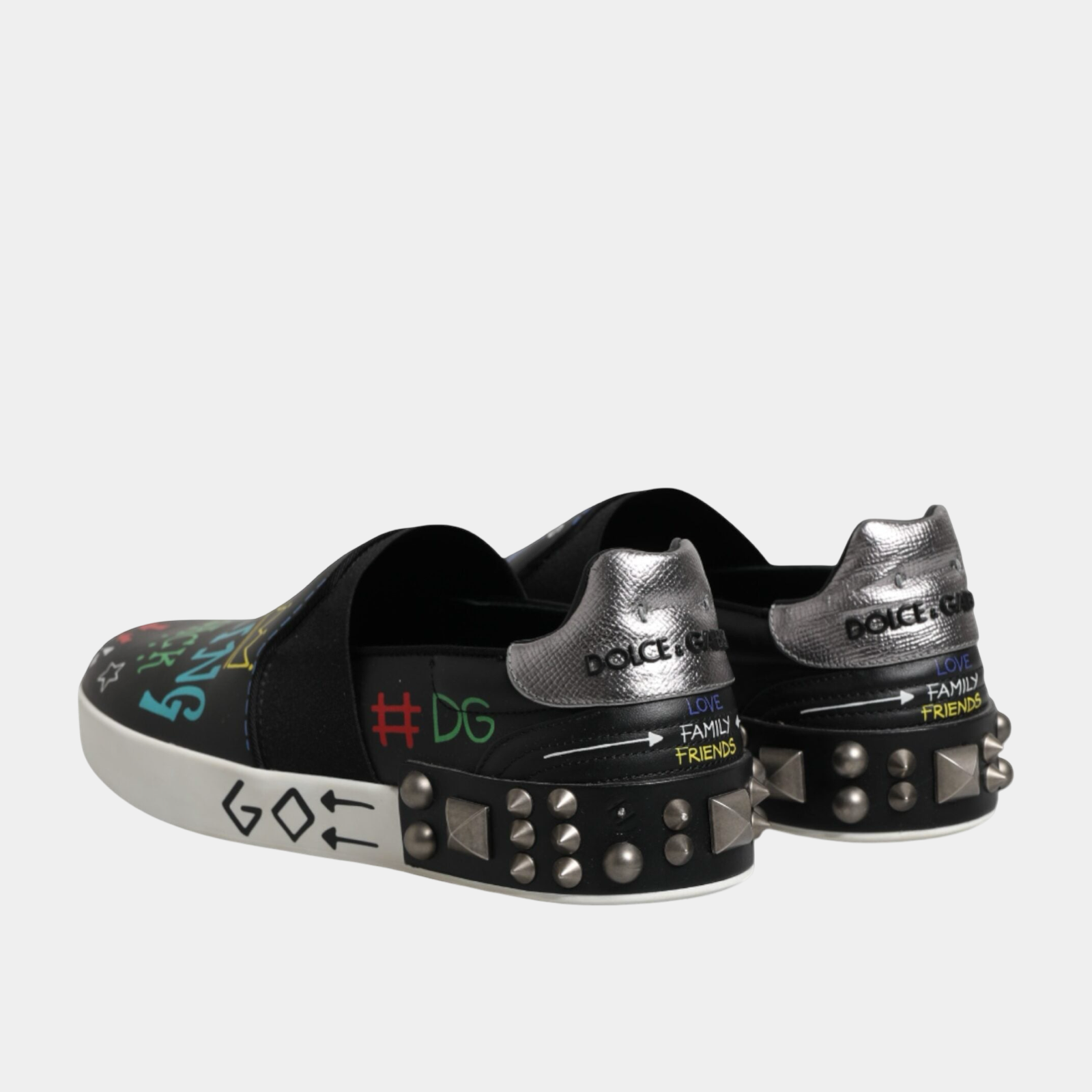 Dolce & Gabbana #Millennials Studded Graffiti мъжки мокасини