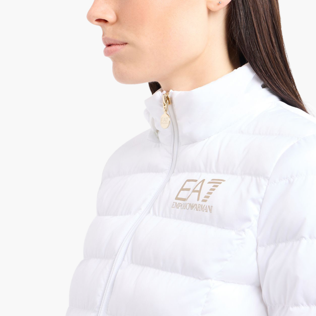 Дамско бяло пухено яке EA7 Emporio Armani 8NTB23 TNF8Z