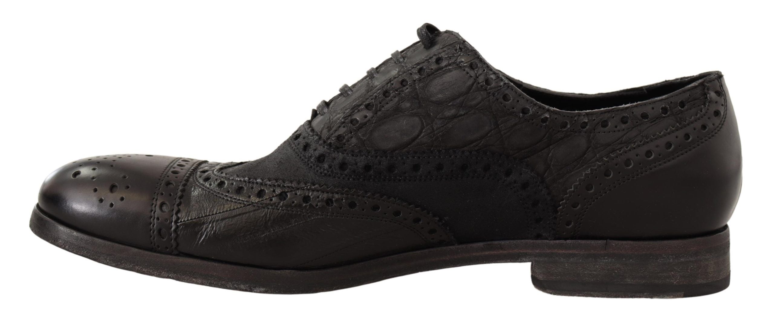 Dolce & Gabbana Exotic Leather Brogue Derby Dress Shoes