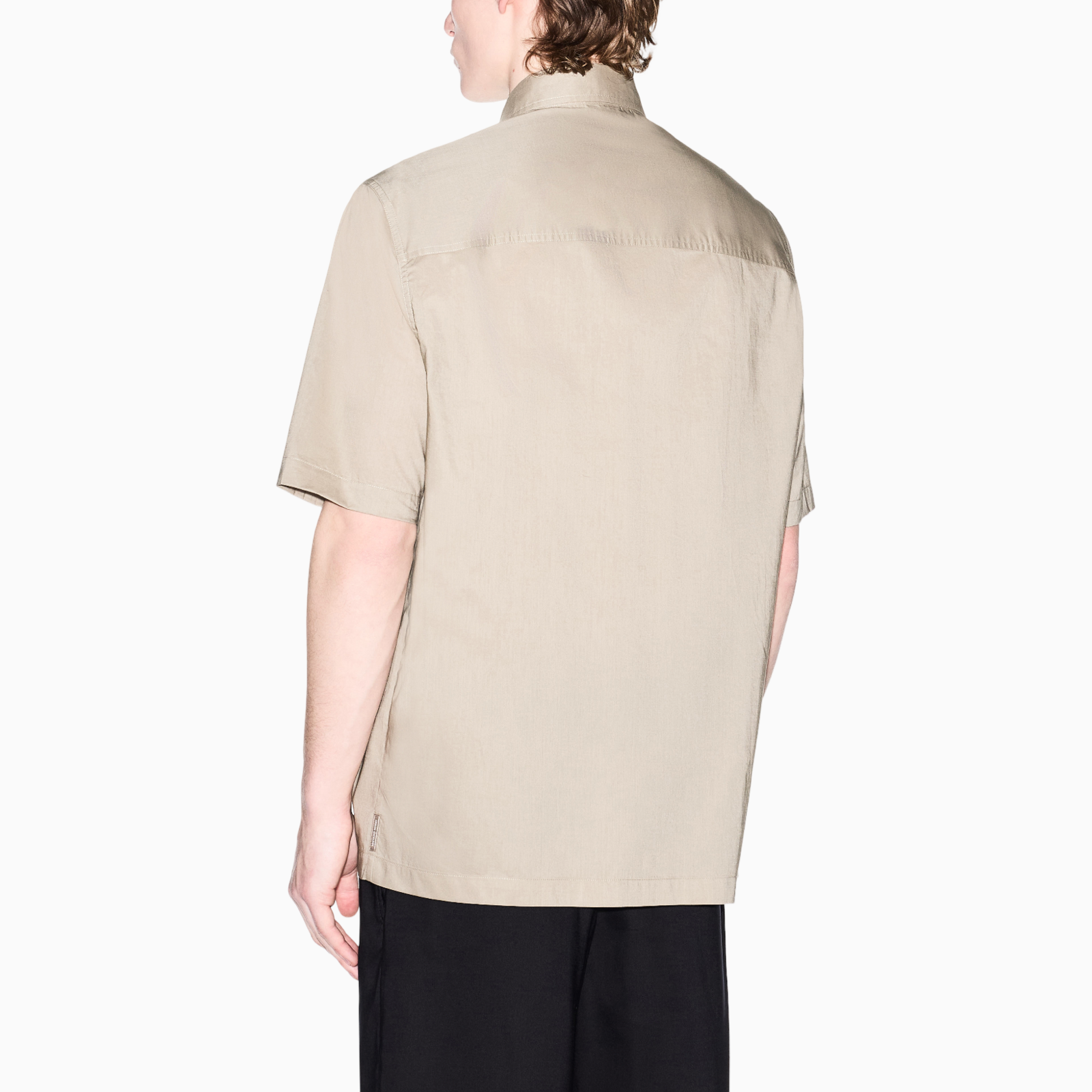 Мъжка бежова риза Armani Exchange Men Shirt XM002264 AF24533 U6229 Back View