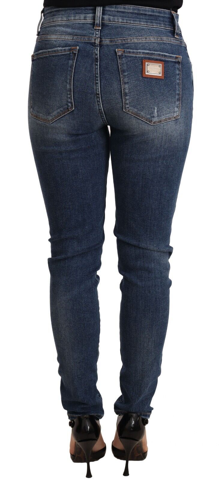 Dolce & Gabbana Elegant Slim-Fit Distressed Skinny Jeans