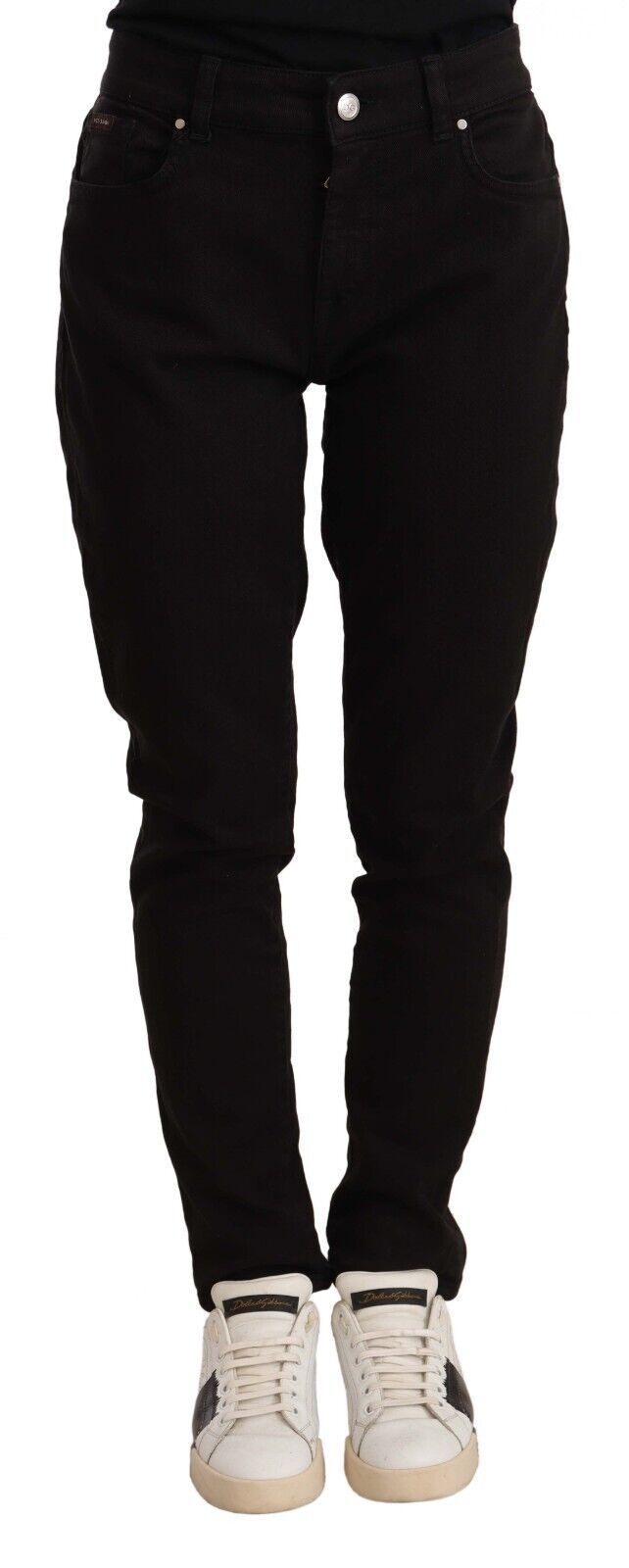 Dolce & Gabbana Elegant Slim-Fit Black Skinny Jeans