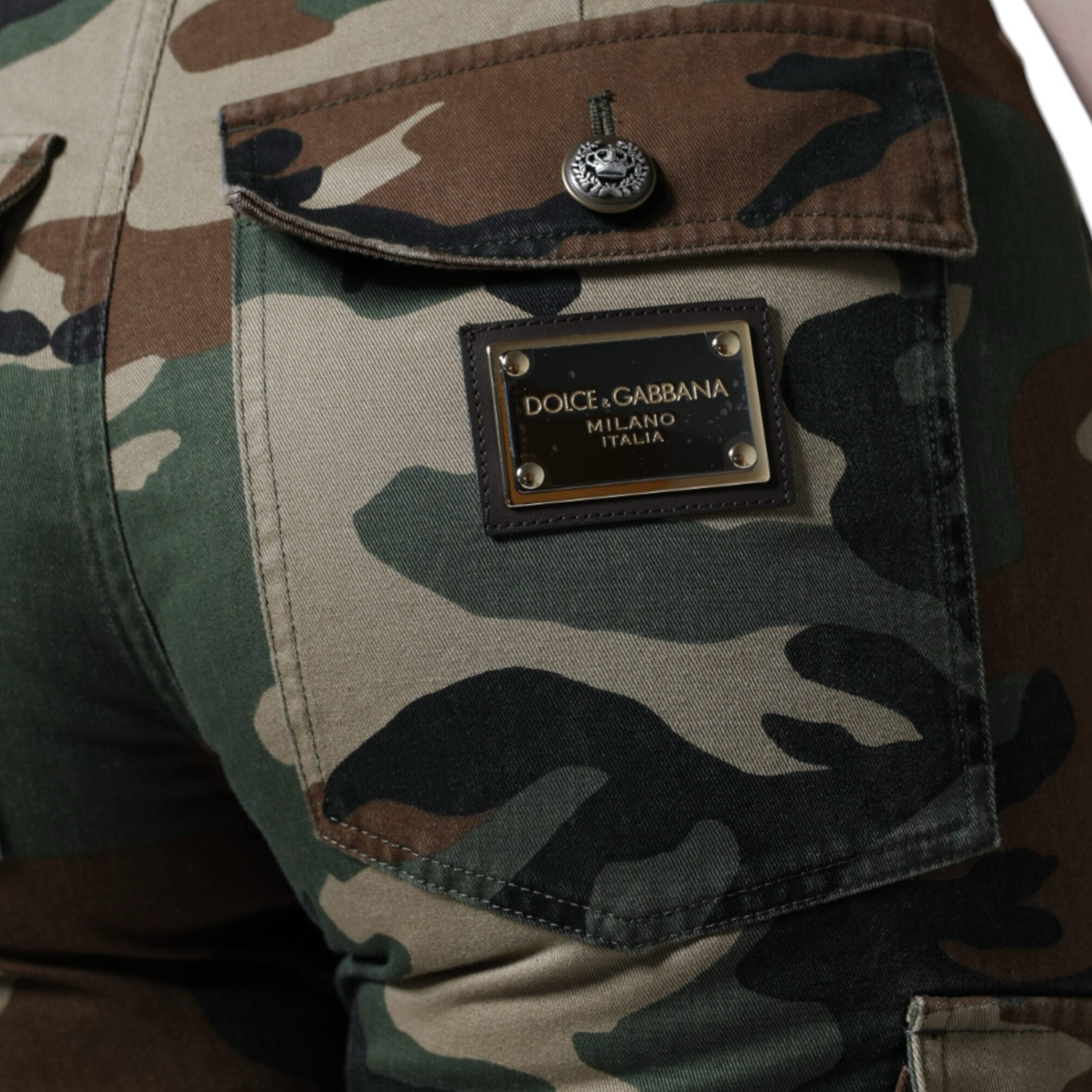 Dolce &amp; Gabbana многоцветен камуфлажен карго панталон