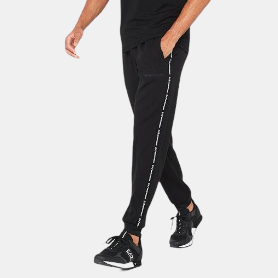 Мъжки памучни панталони EA7 Emporio Armani Sweatpants 6DPP95 PJZZZ 1200 Black