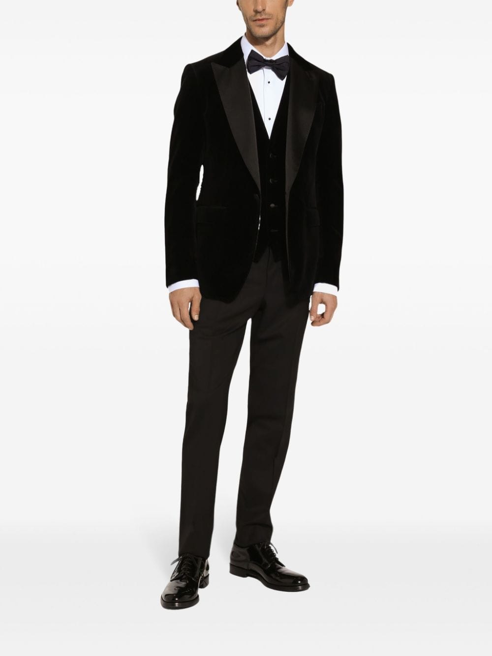 Мъжко луксозно сако блейзър от кадифе в черно DOLCE & GABBANA
Men’s Luxury Black Velvet Blazer