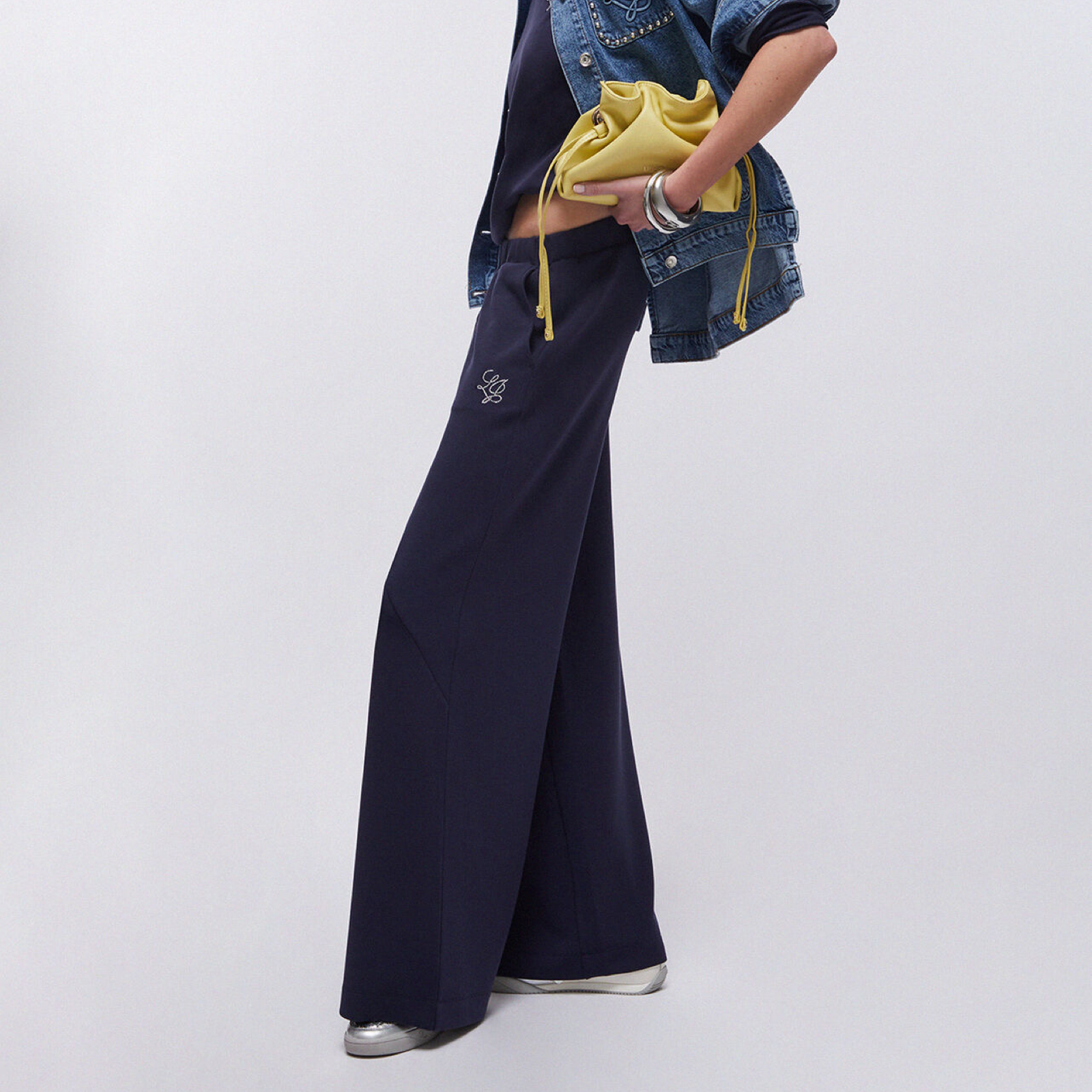 Дамски син панталон Liu Jo Women Trousers TA6080 JS869 93924 Side View
