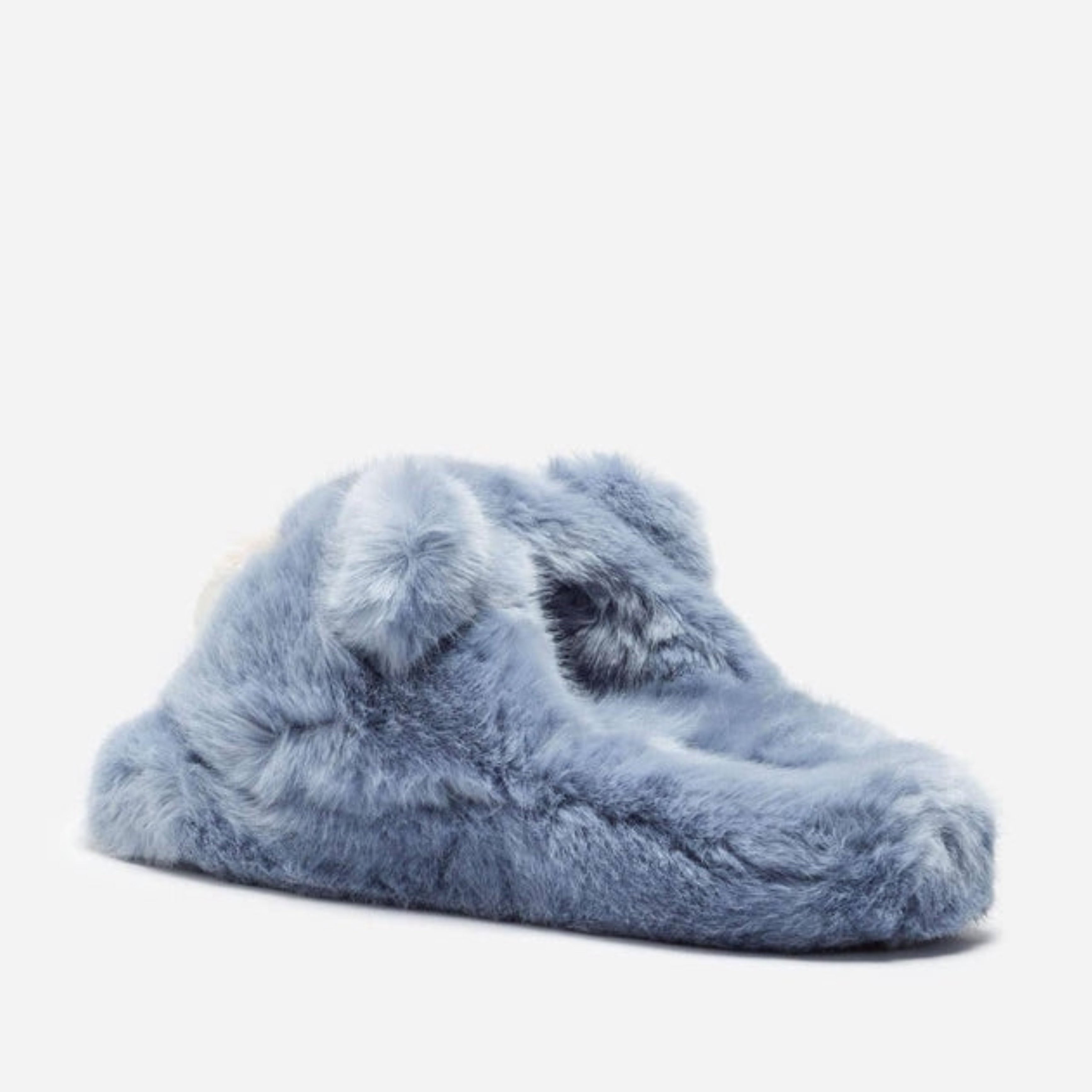 Мъжки луксозни пантофи със светло сини мечета Dolce & Gabbana Men’s Chic Teddy Bear Light Blue Slippers