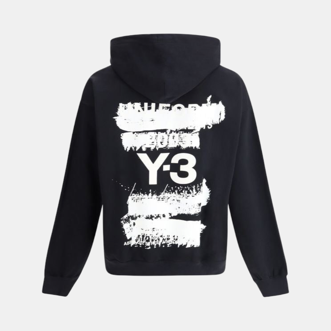 Мъжко черно худи Y-3 Graphic Men Hoodie